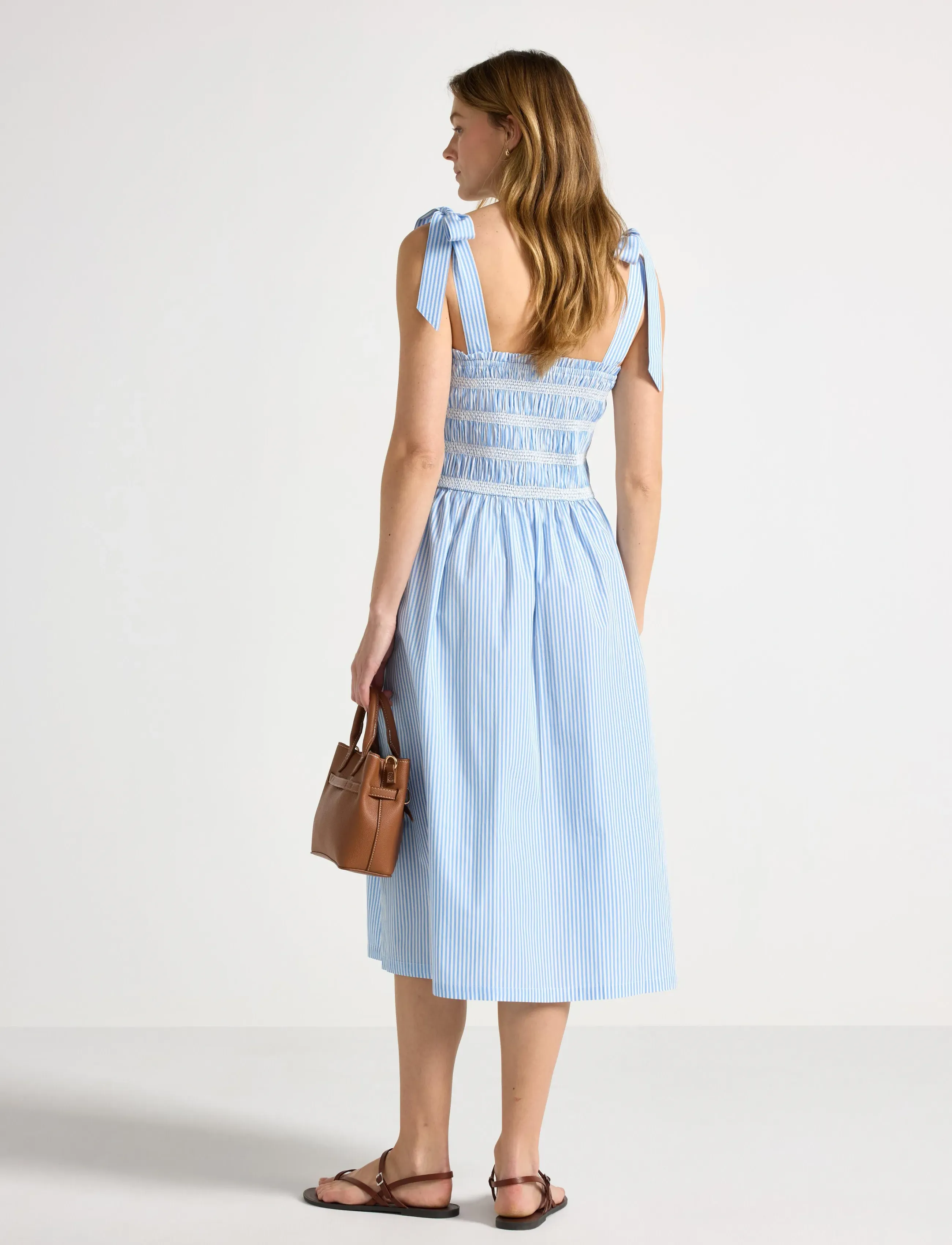 Lindex - Midi dress with smock - midikleider - light blue - 3