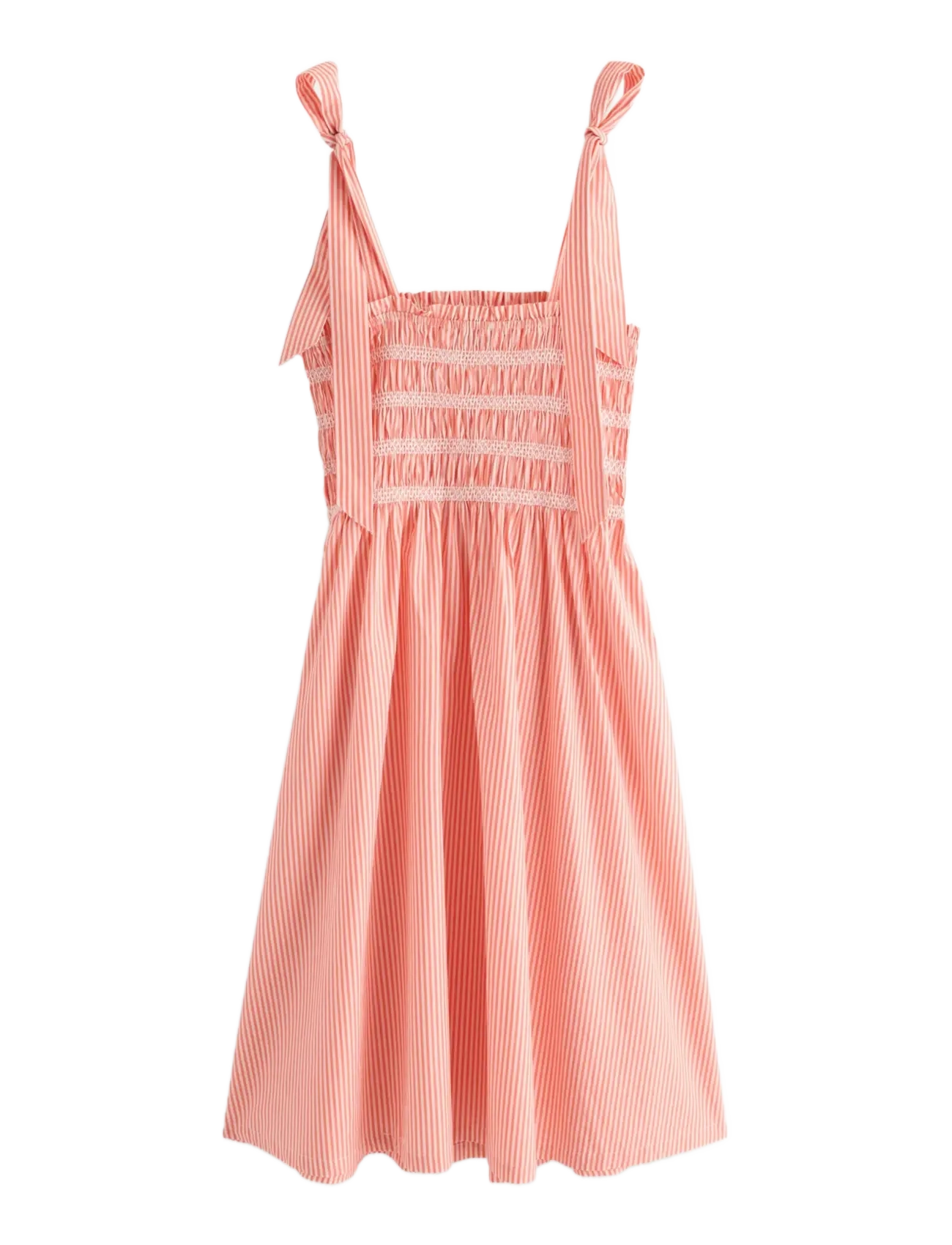Lindex - Midi dress with smock - midiklänningar - neon orange - 2