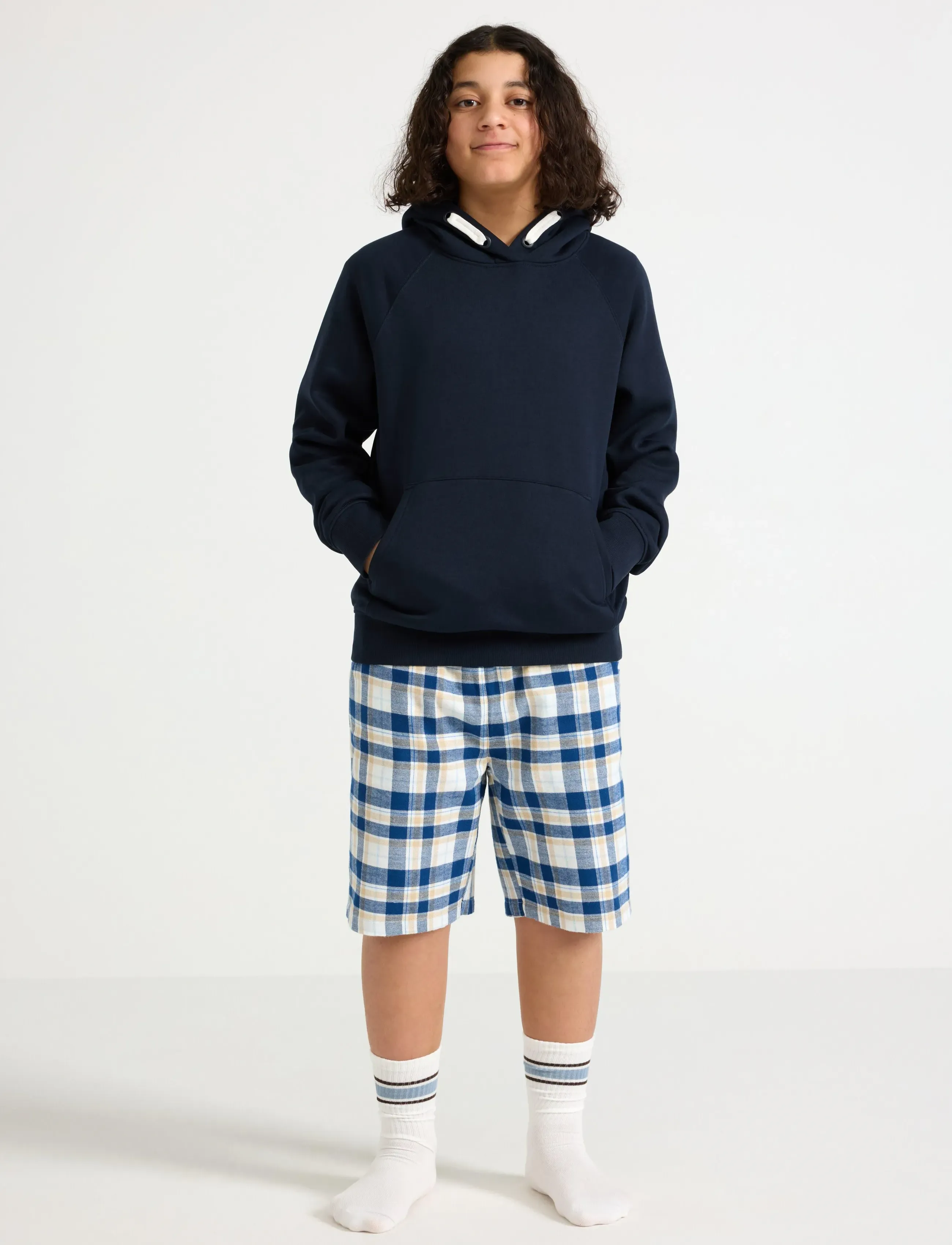 Lindex Pyjama Shorts, 128, Pyjamas, Blau - Pants, Kinder