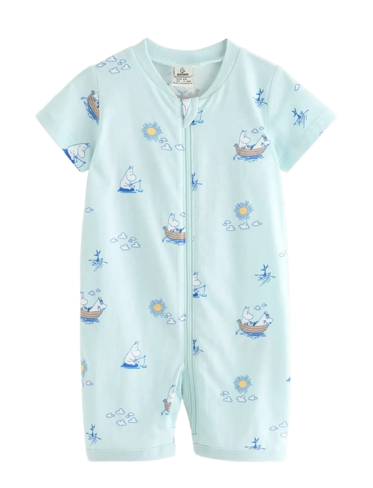 Lindex Moomin Pyjama Romper, 98, Pyjamas, Blau - Pyjamas Onesie, Kinder
