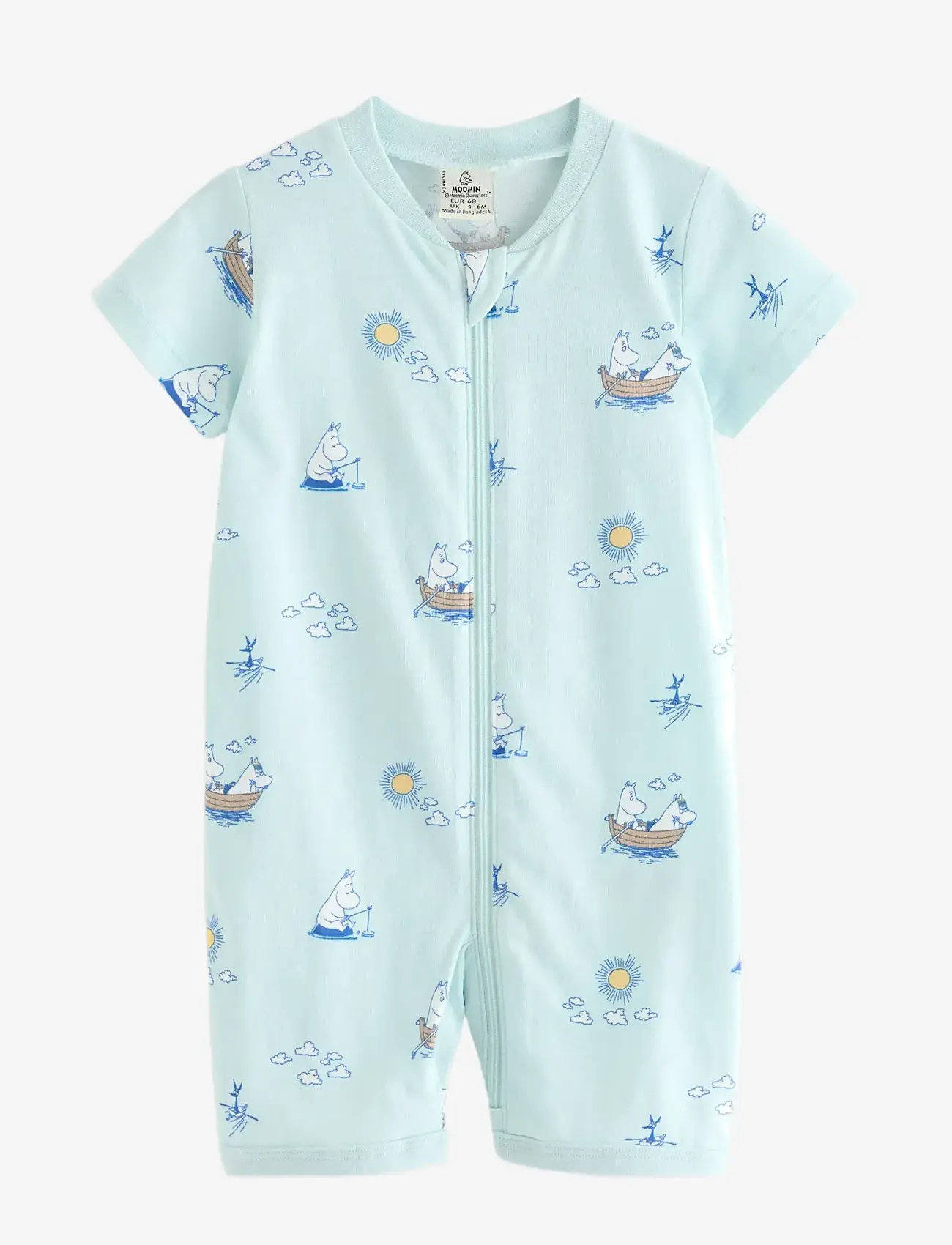 Lindex - Moomin pyjama romper - sovoveraller - light aqua - 0