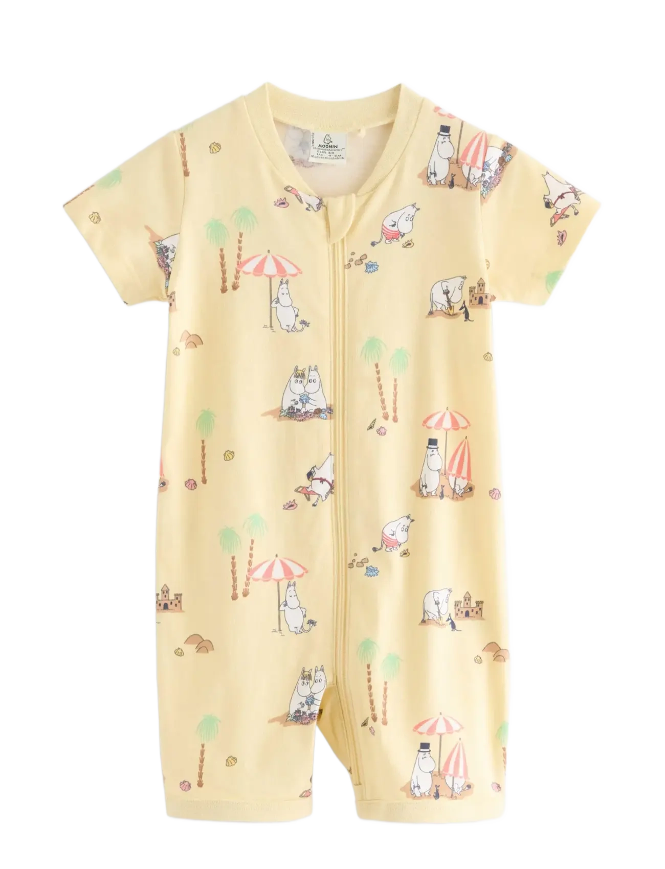 Lindex Moomin pyjama romper - Schlafanzüge - LIGHT DUSTY YELLOW / yellow