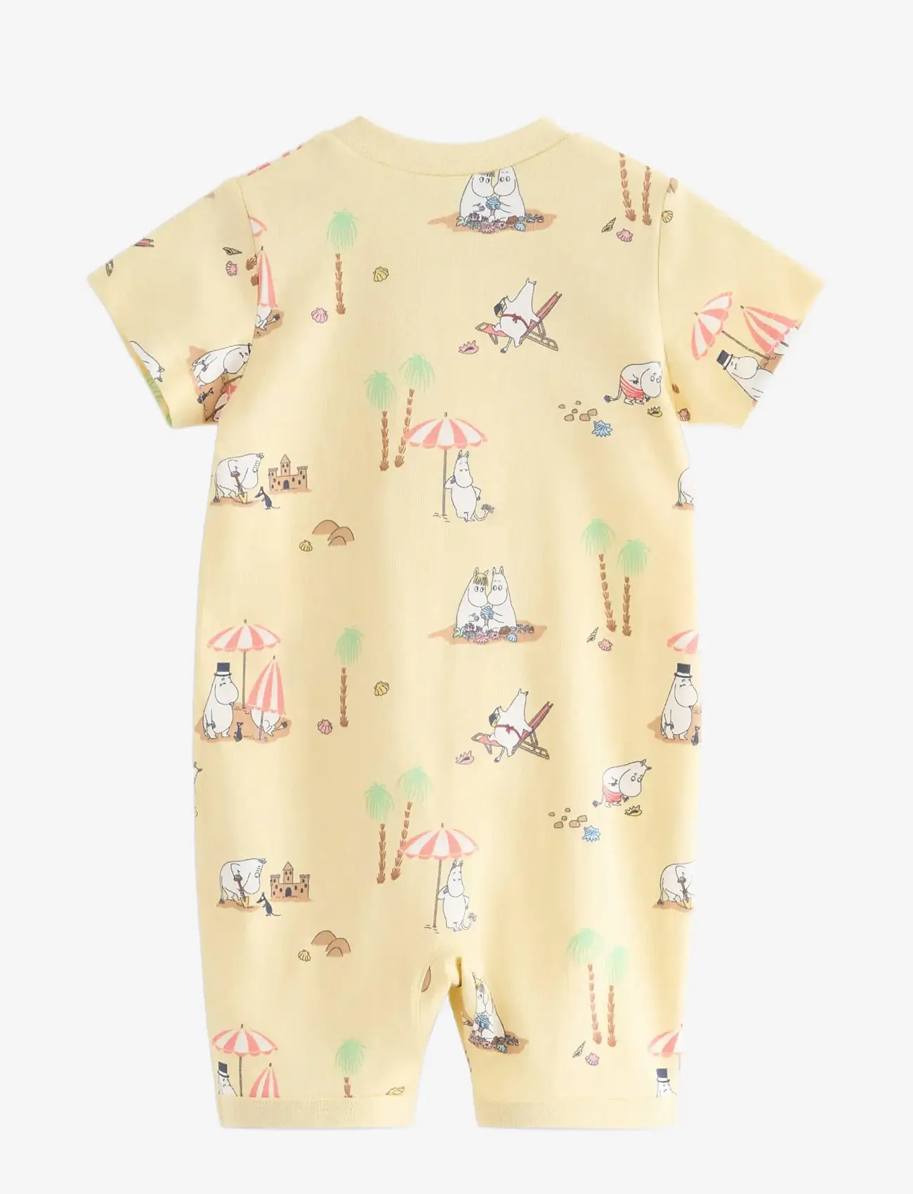 Lindex - Moomin pyjama romper - natdragter - light dusty yellow - 1
