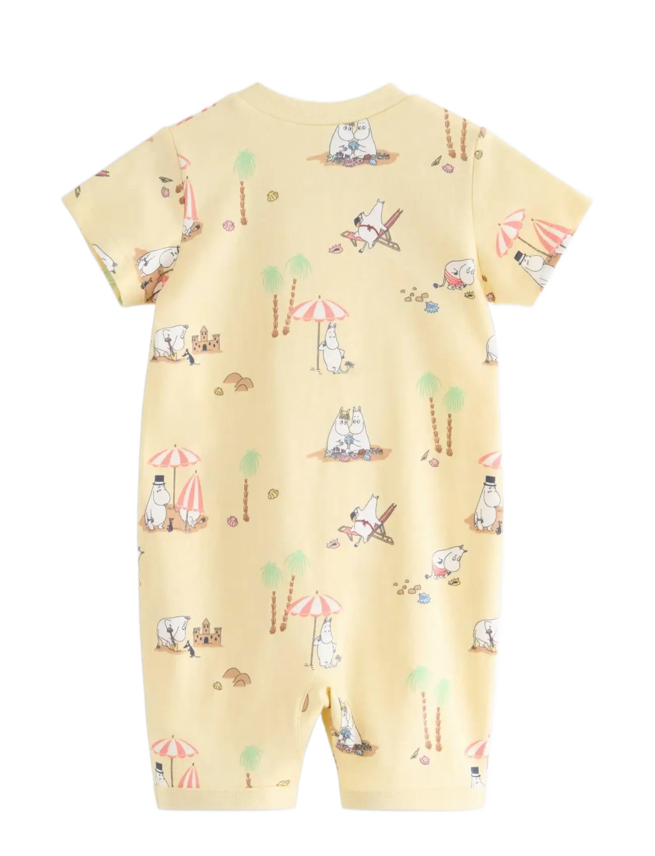 Lindex - Moomin pyjama romper - schlafoveralls - light dusty yellow - 1