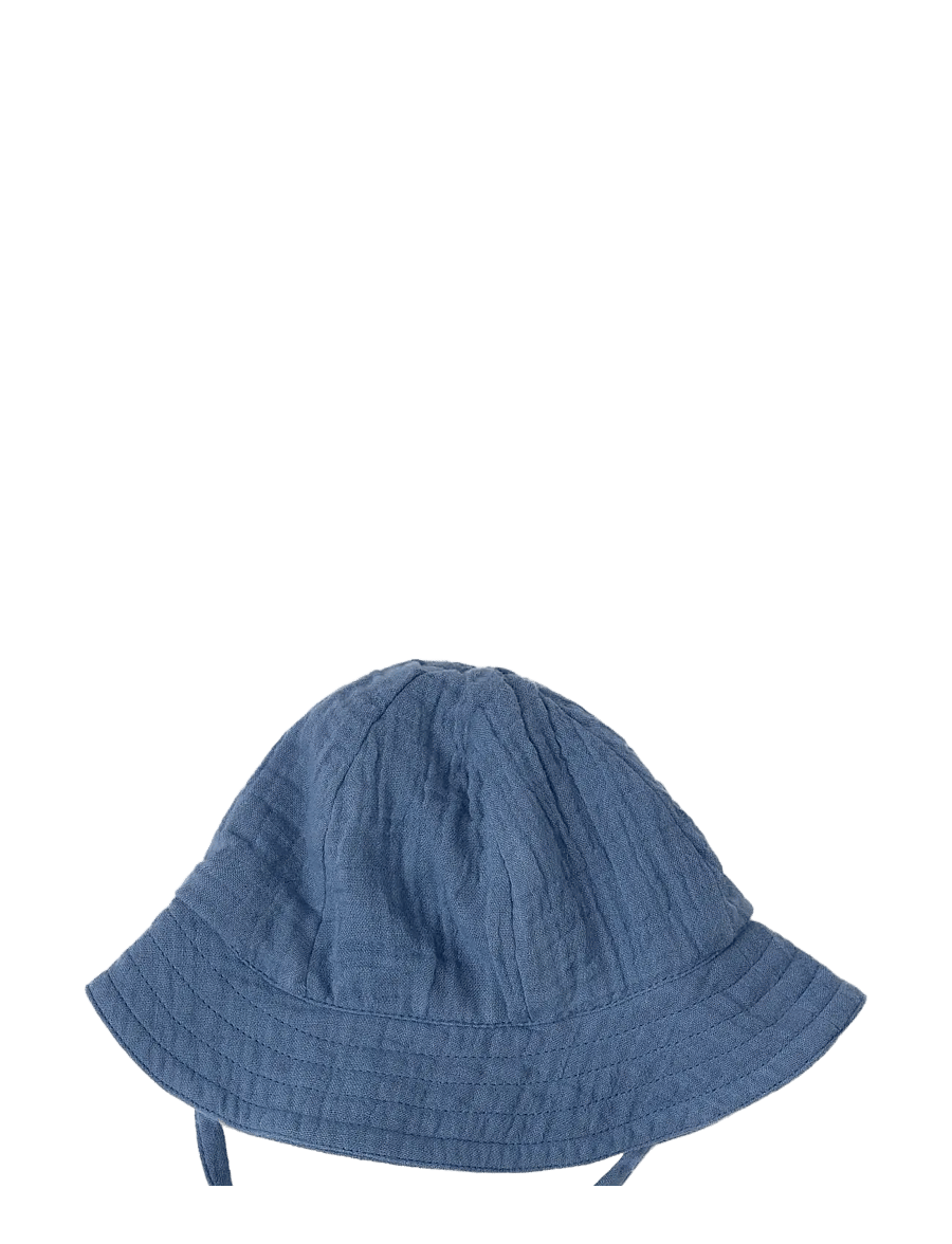 Lindex - Sun hat in cotton gauze - päikesemütsid - dusty blue - 0