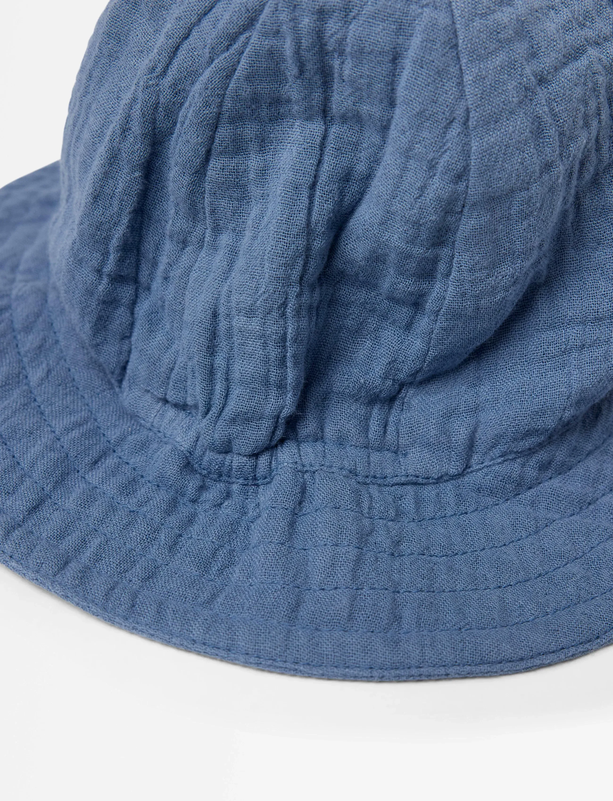 Lindex - Sun hat in cotton gauze - kapelusze przeciwsłoneczne - dusty blue - 2