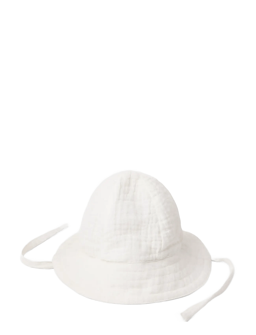 Lindex - Sun hat in cotton gauze - sonnenhüte - light dusty white - 1