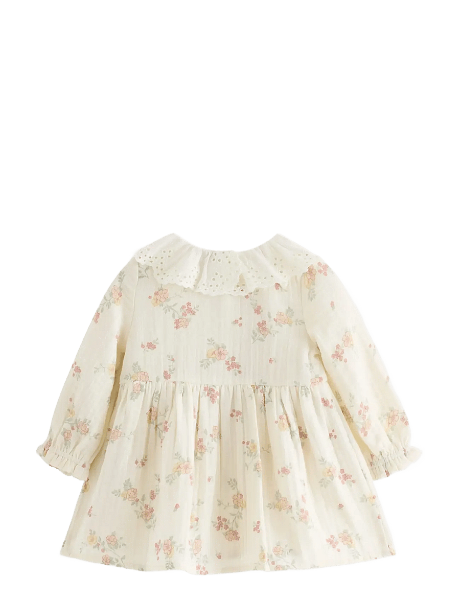 Lindex - Dress in cotton gauze - white - 1
