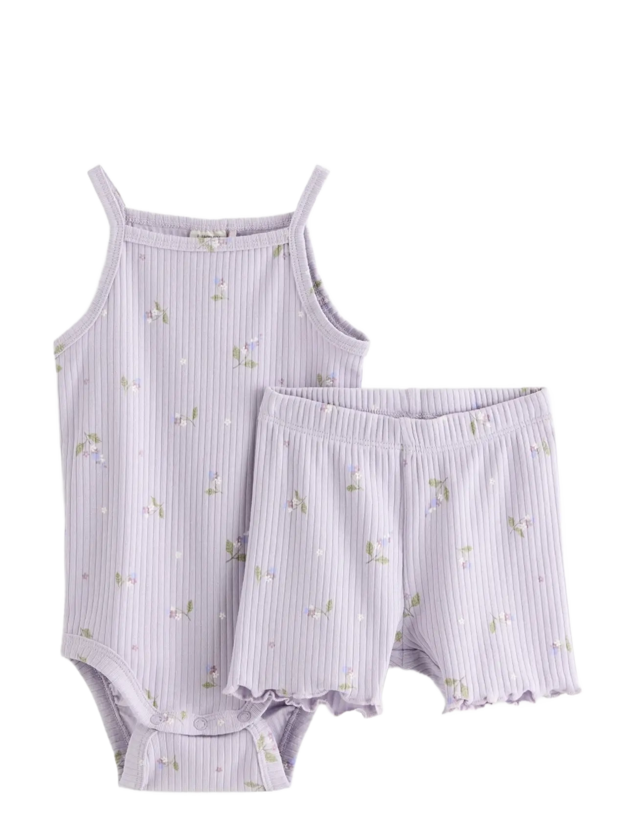 Lindex Set With Bodysuit And Cycling Shorts, 62, Sets, Lila - Sets Body, Kinder