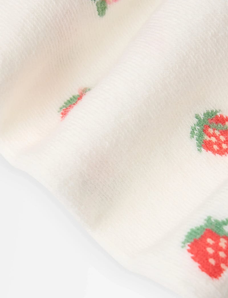 Lindex - Tights SG Strawberries - strumpfhosen - off white - 1
