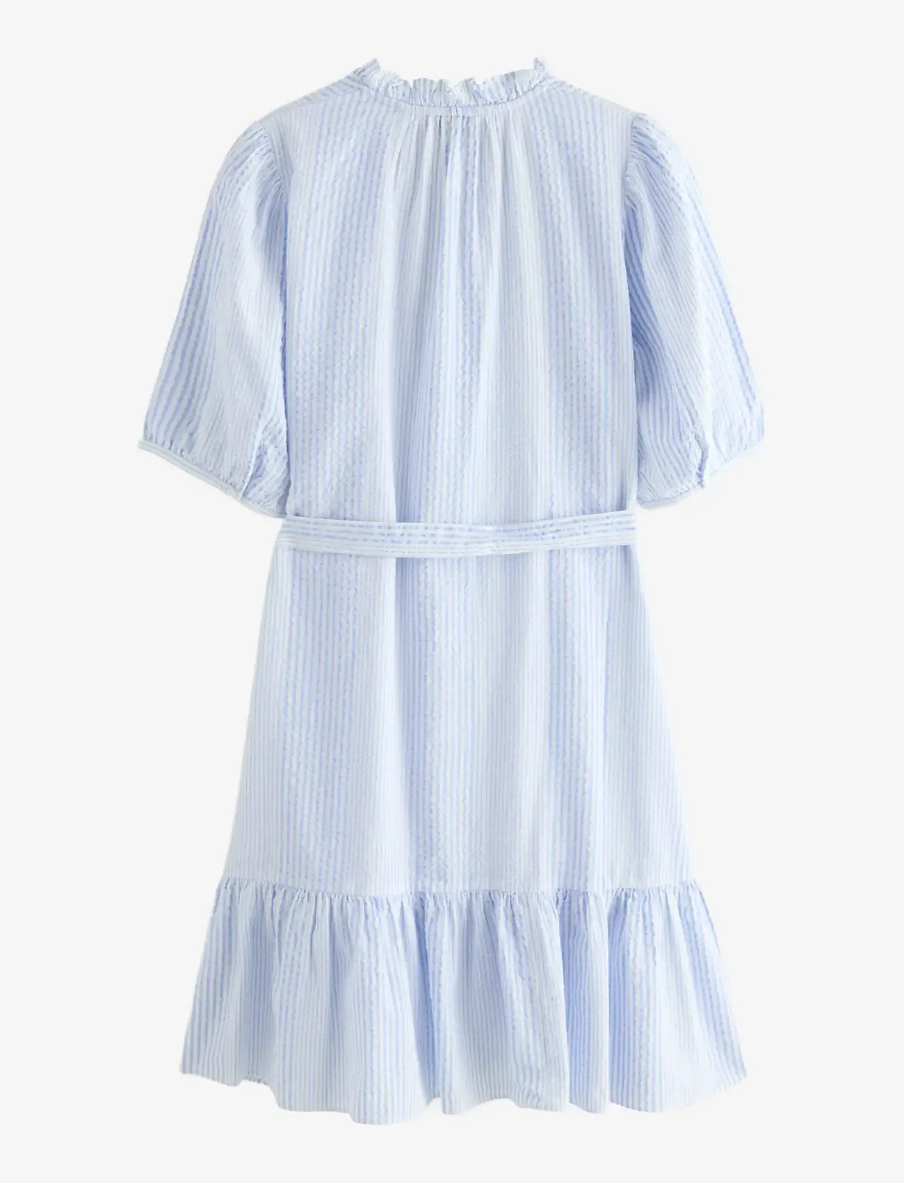 Lindex - Mini dress in seersucker - kurze kleider - blue - 2