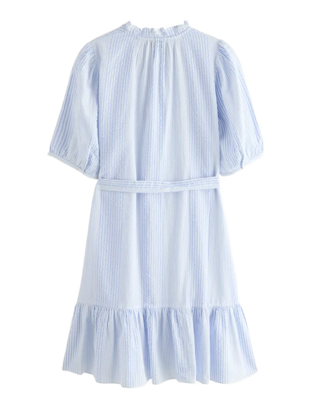 Lindex - Mini dress in seersucker - kurze kleider - blue - 2