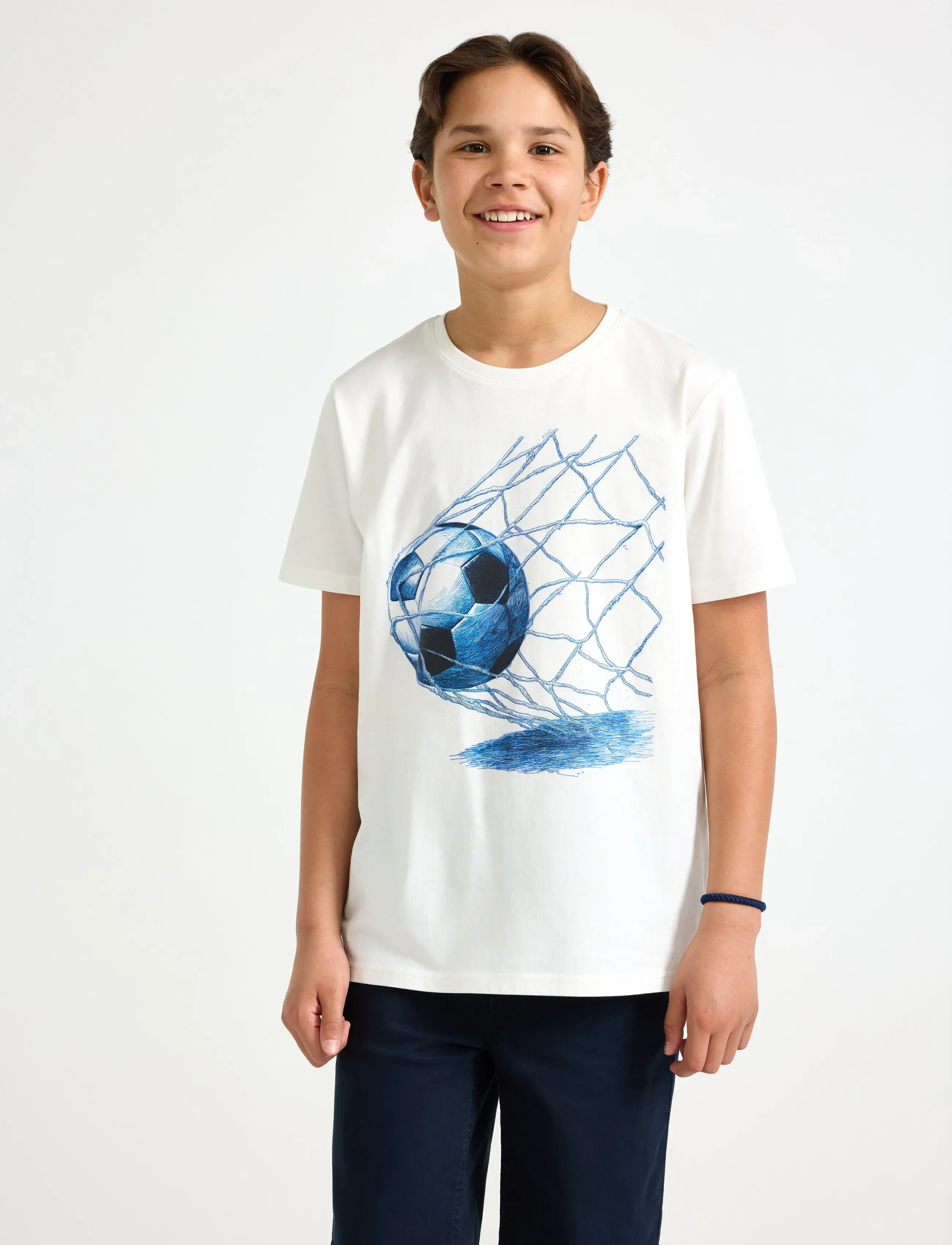 Lindex T-Shirt, 170, Cream, T-Shirts > Kortærmede, Børn