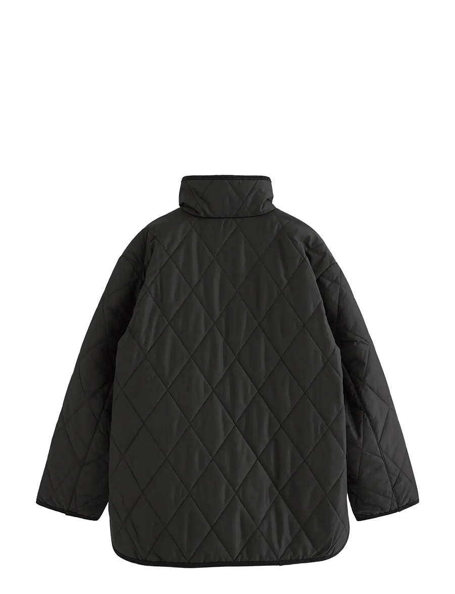 Lindex - Quilted jacket - forårsjakker - black - 2