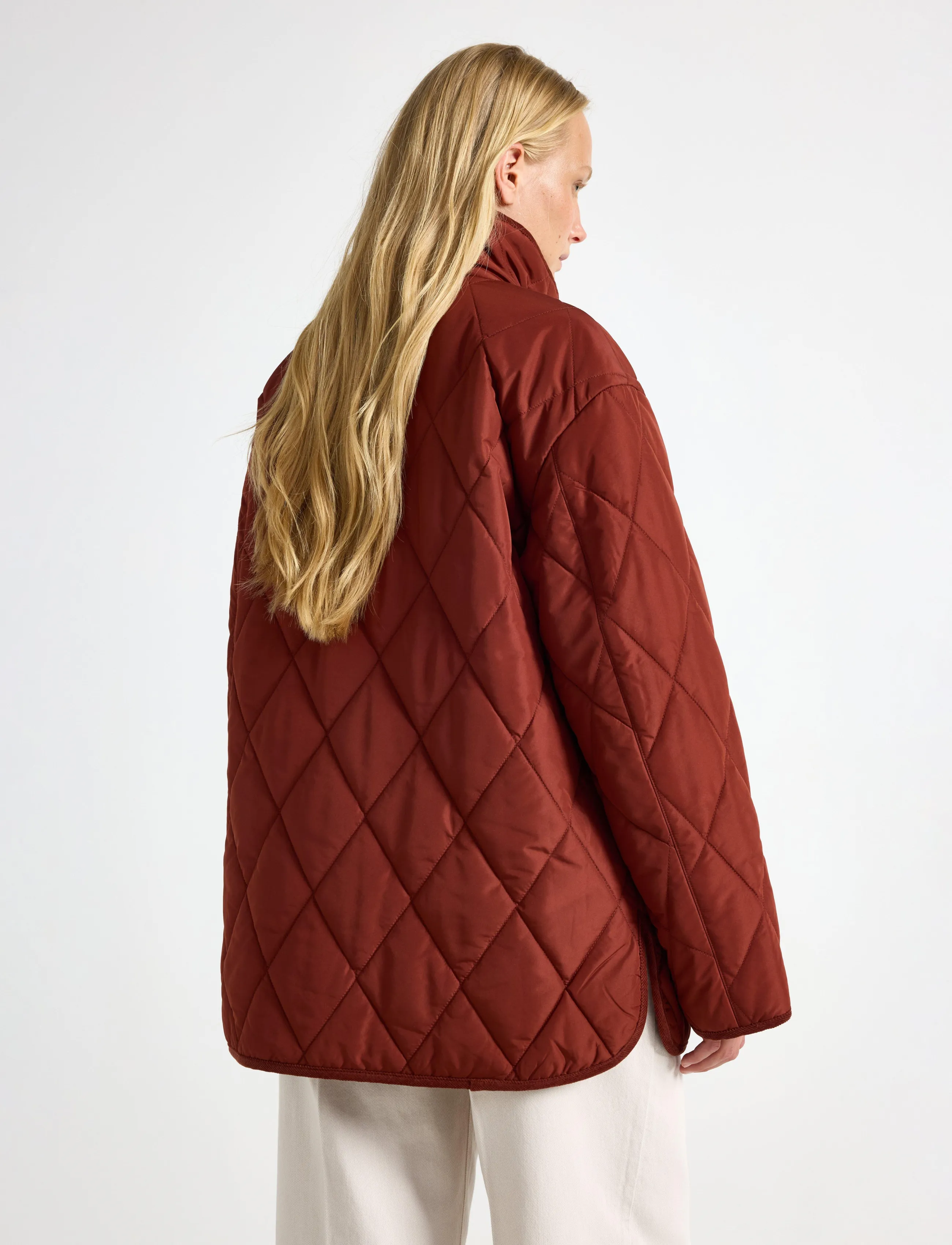 Lindex - Quilted jacket - kevadjoped - brown - 3