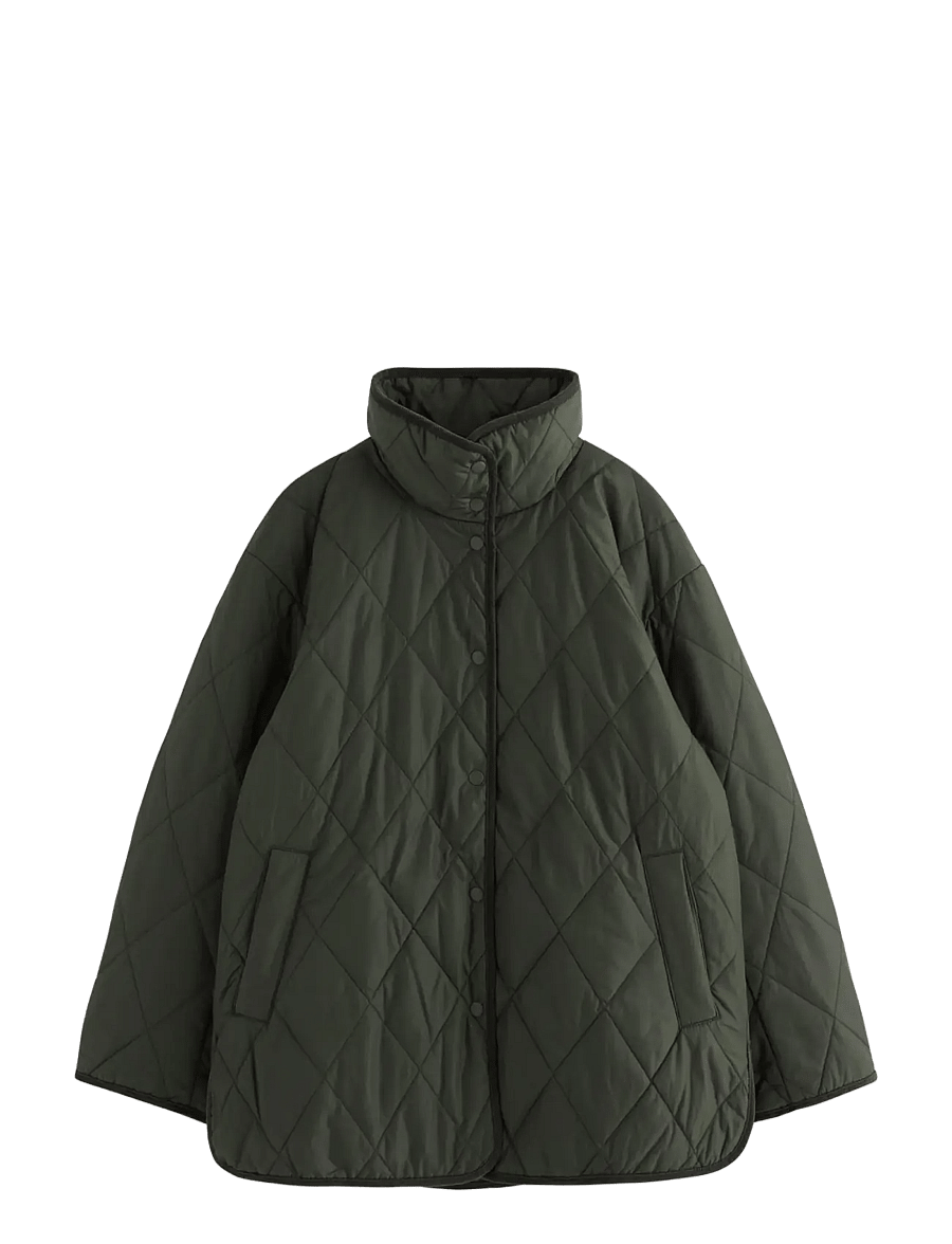 Lindex - Quilted jacket - kevadjoped - dark green - 0