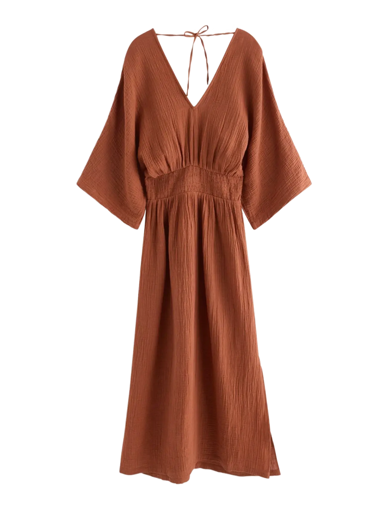 Lindex - MOM midi dress in cotton gauze - midikleider - dark dusty orange - 2