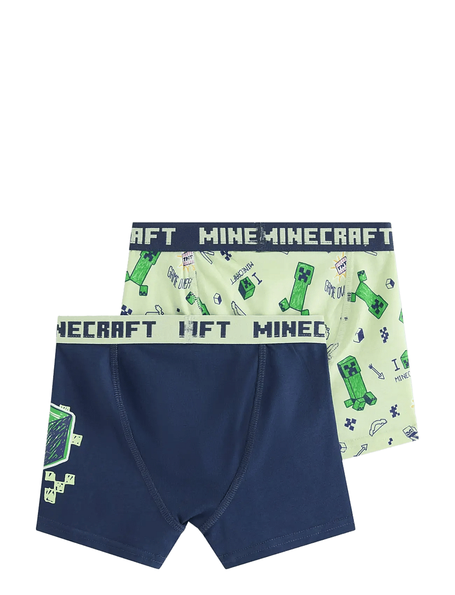Lindex - 2-pack Minecraft boxer shorts - unterhosen - dark blue - 1