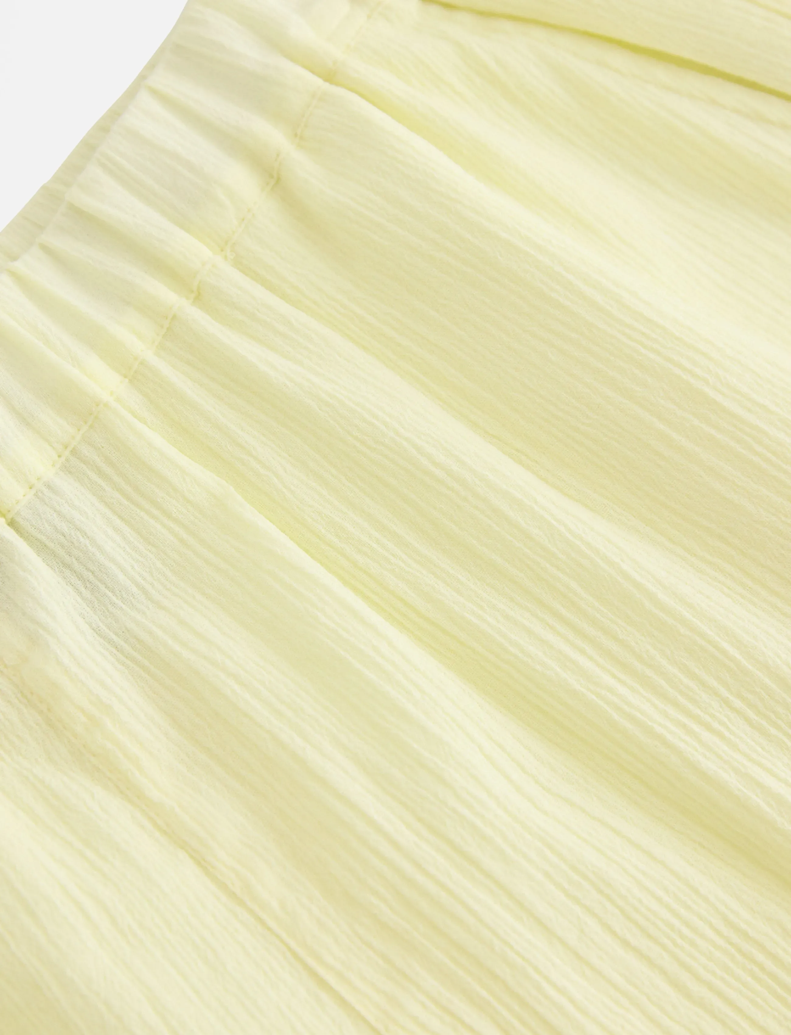 Lindex - Crinkled shorts - casual shorts - light yellow - 5