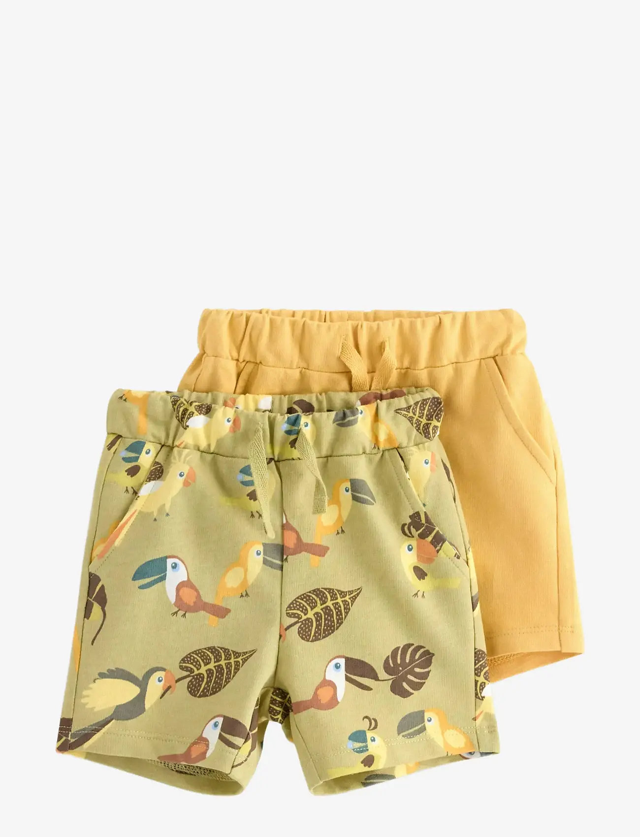 Lindex - 2-pack shorts - sweatshorts - light dusty yellow - 0
