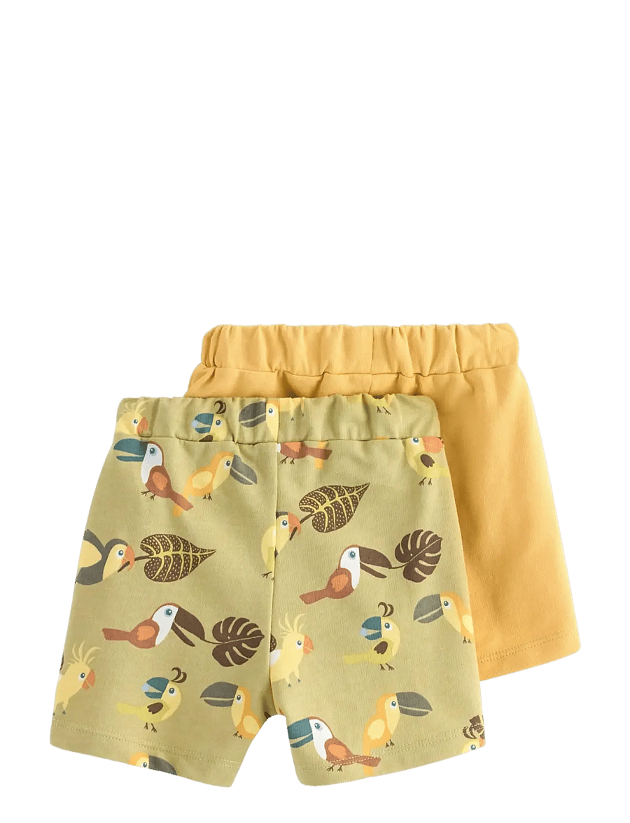Lindex - 2-pack shorts - sweatshorts - light dusty yellow - 1