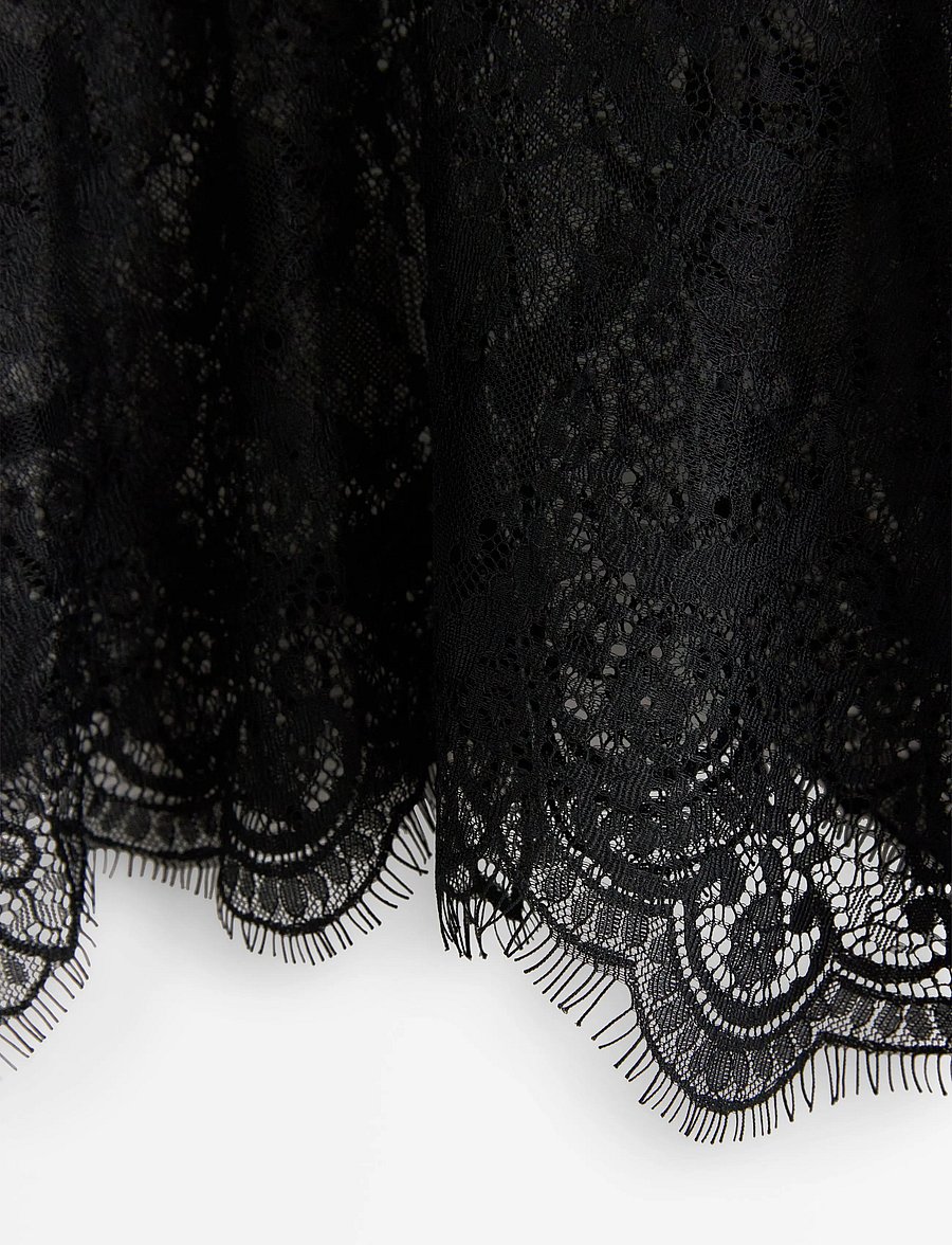 Lindex - Camisole in lace - oberteile - black - 5