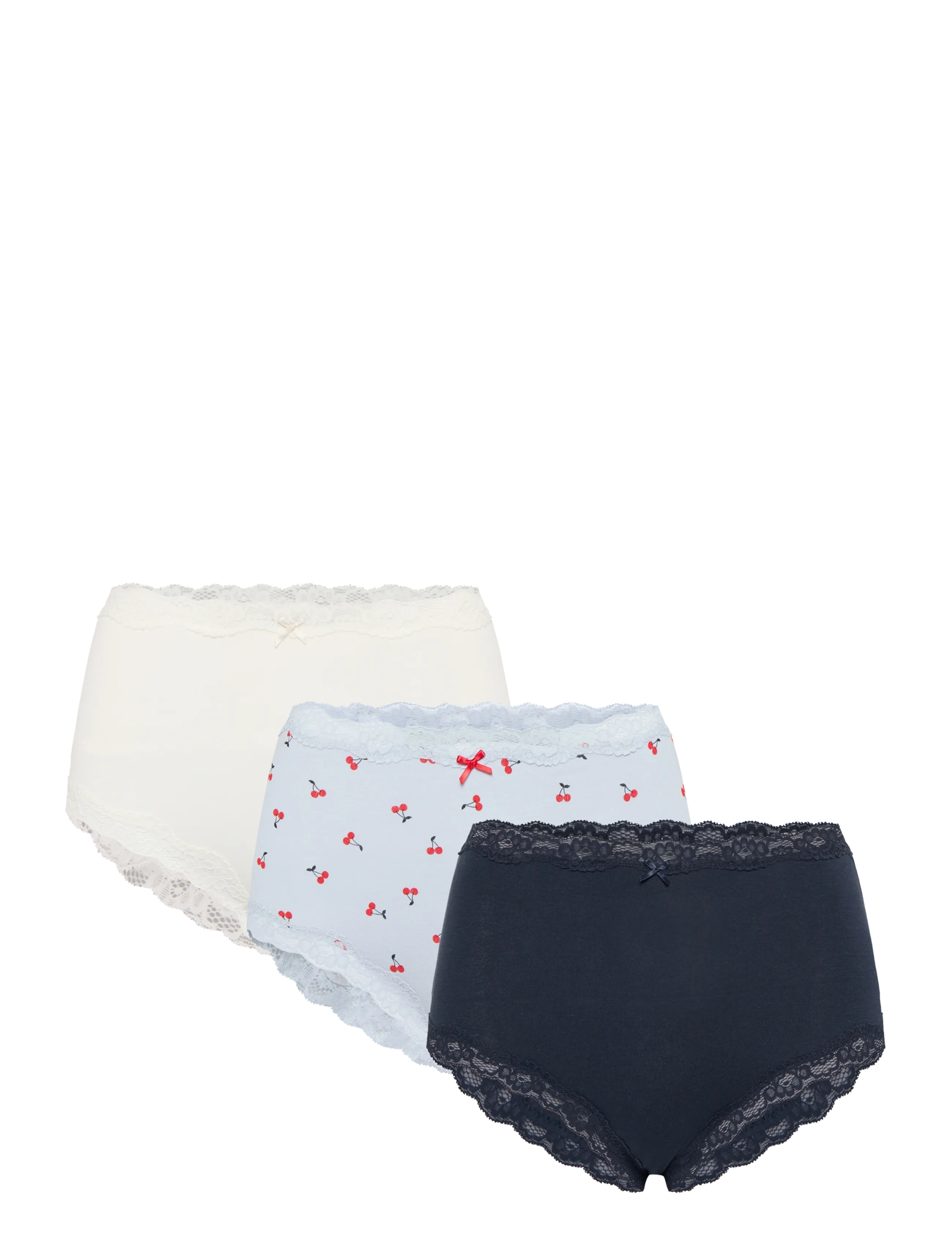 Lindex 3-pack high waist briefs - Midi un maksi biksītes - LIGHT BLUE / blue