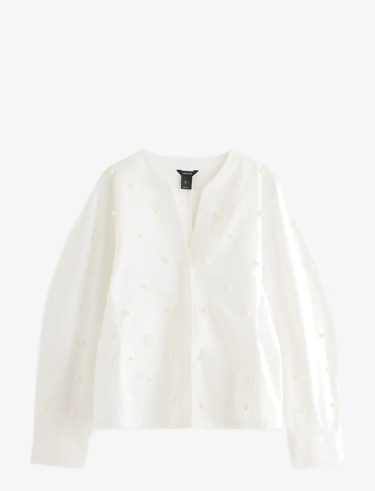 Lindex - Long-sleeved shirt - long sleeved blouses - white - 1