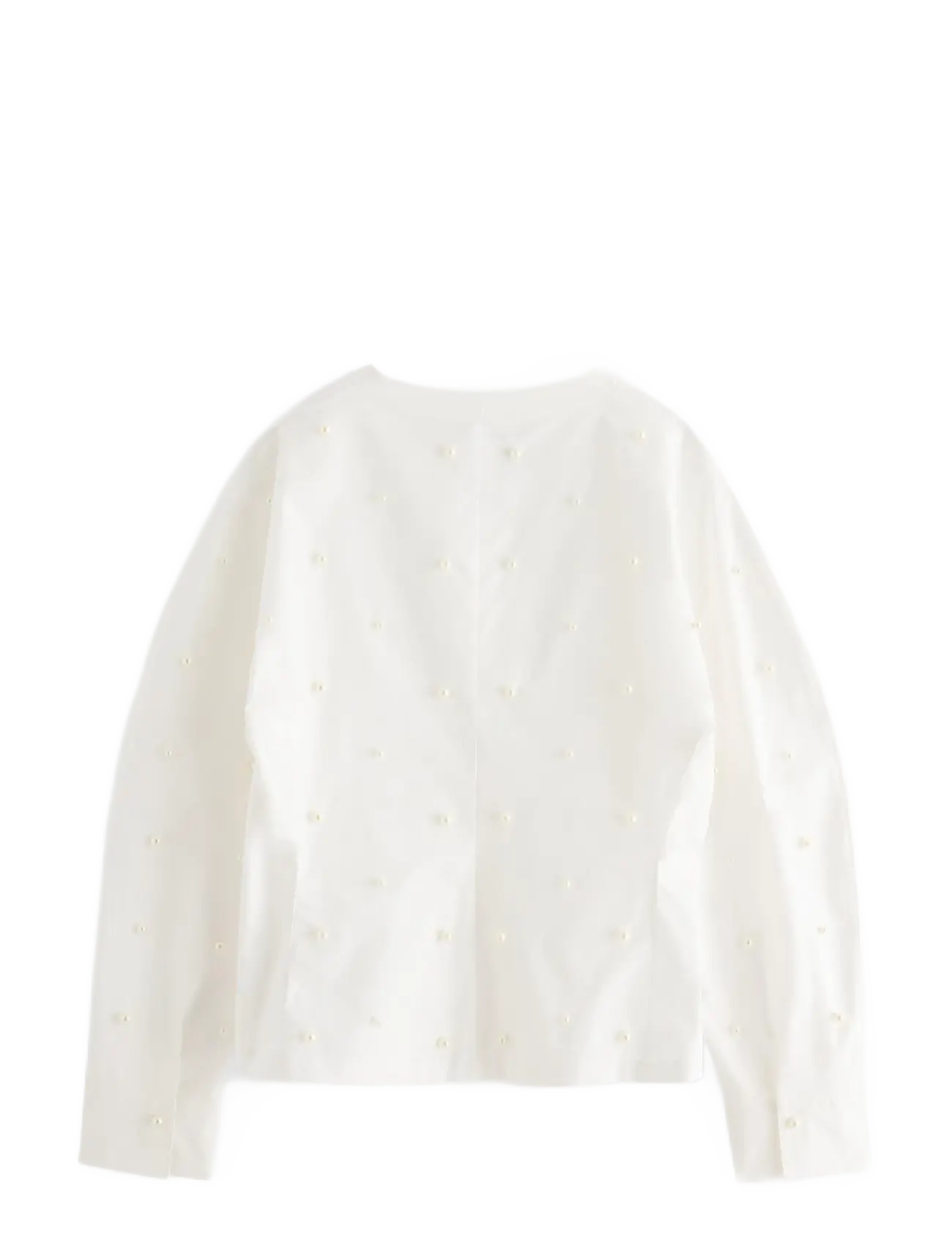 Lindex - Long-sleeved shirt - långärmade blusar - white - 2