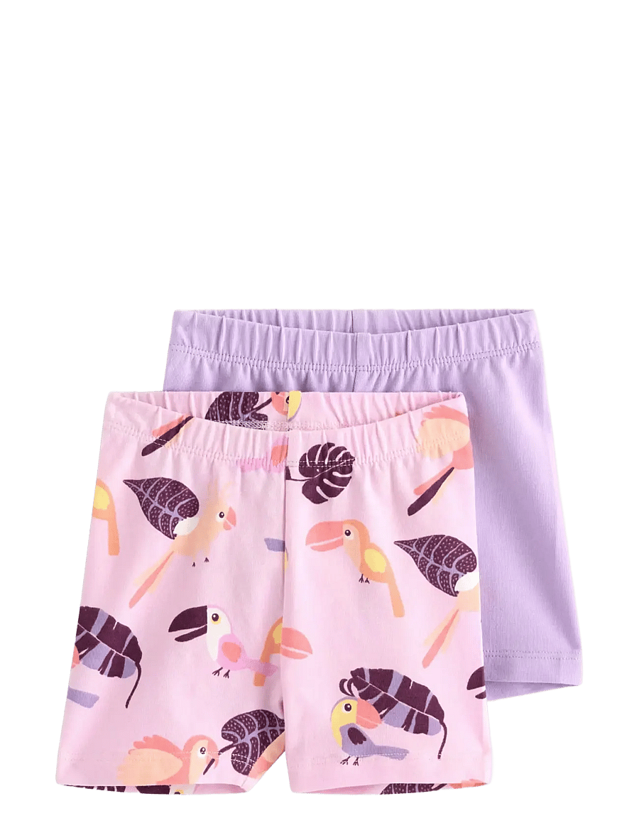 Lindex - 2-pack cycling shorts - cycling shorts - dusty pink - 0
