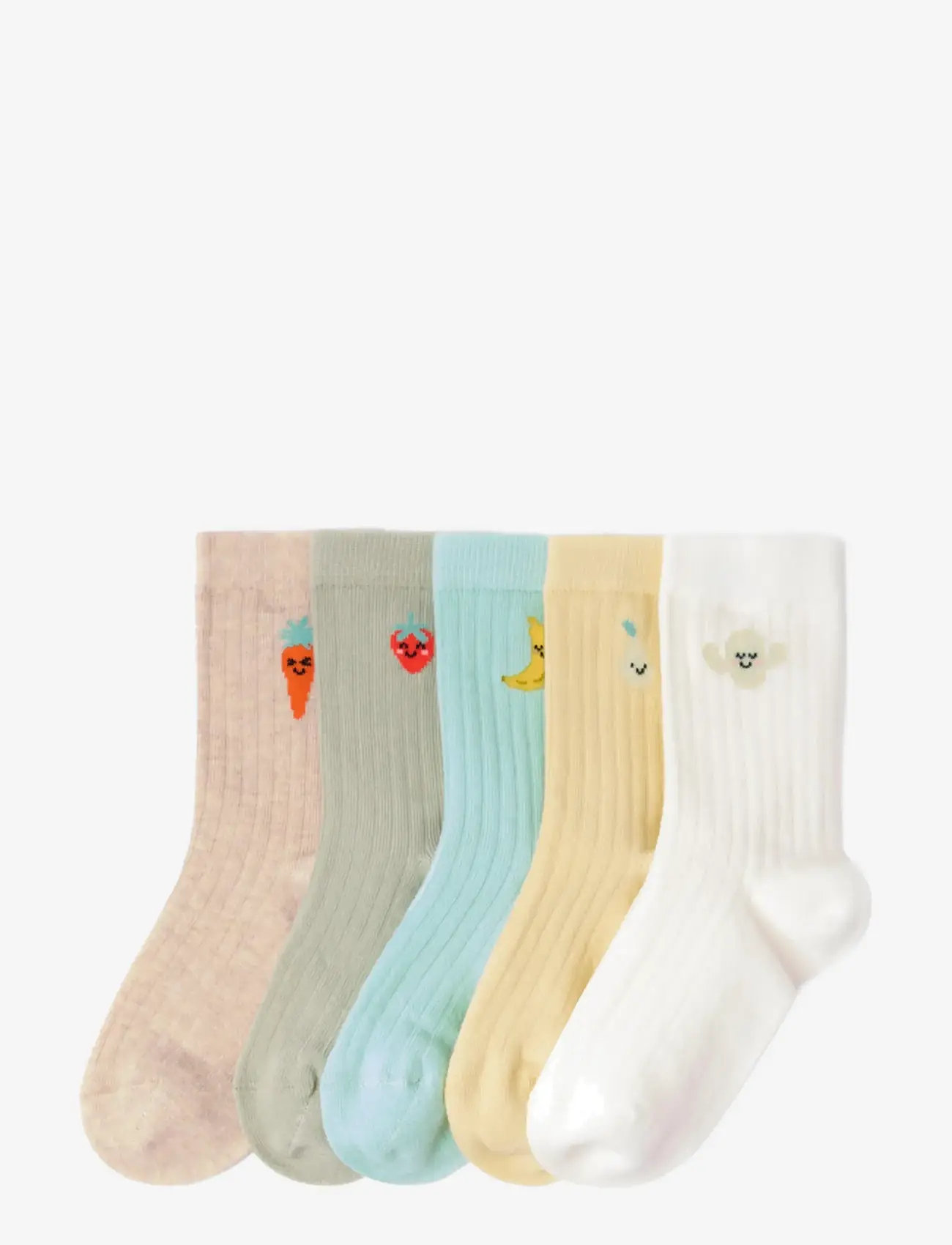 Lindex - 5-pack socks - suvised sooduspakkumised - light dusty green - 0