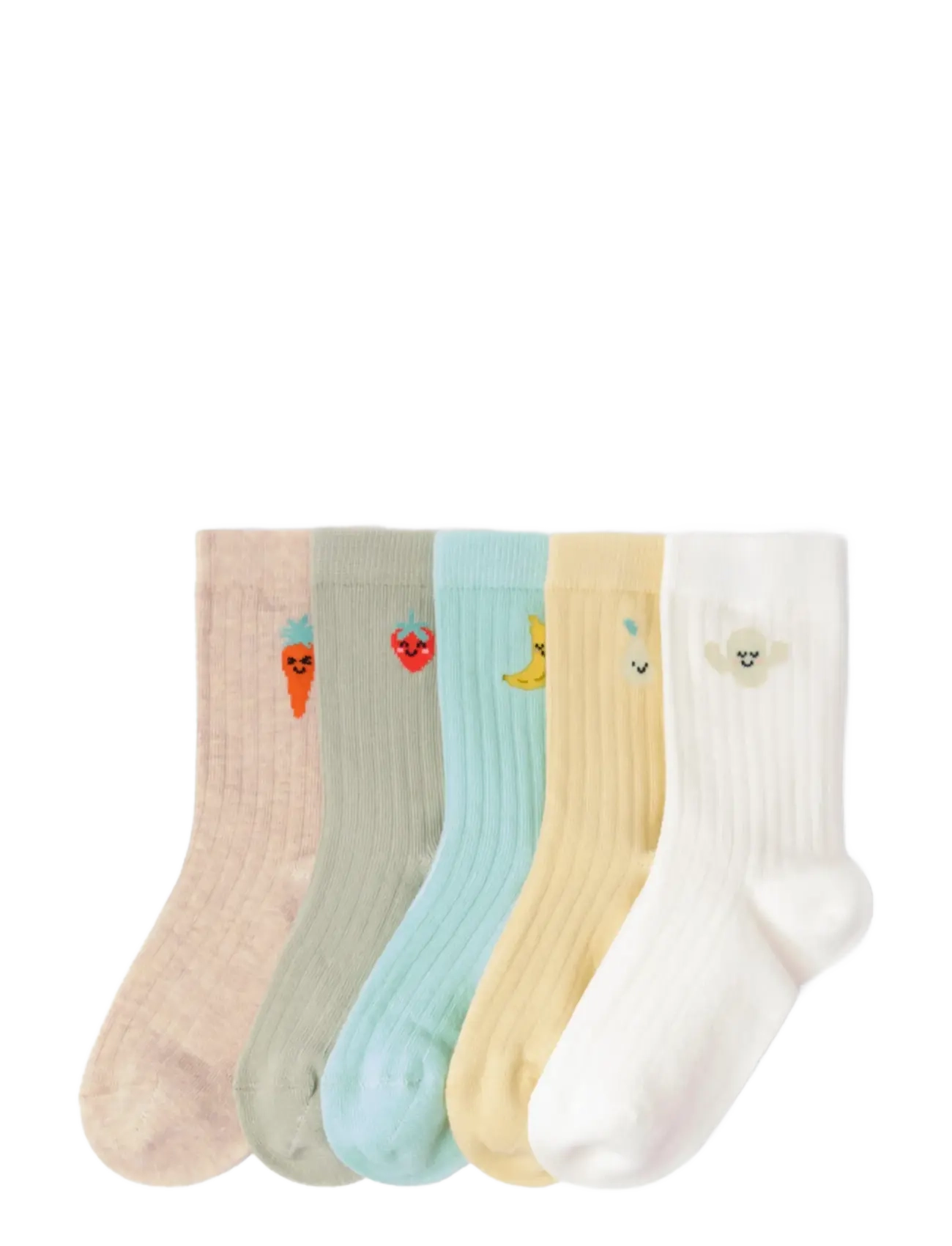 Lindex 5-pack socks - Strømper & Strømpebukser - LIGHT DUSTY GREEN / green