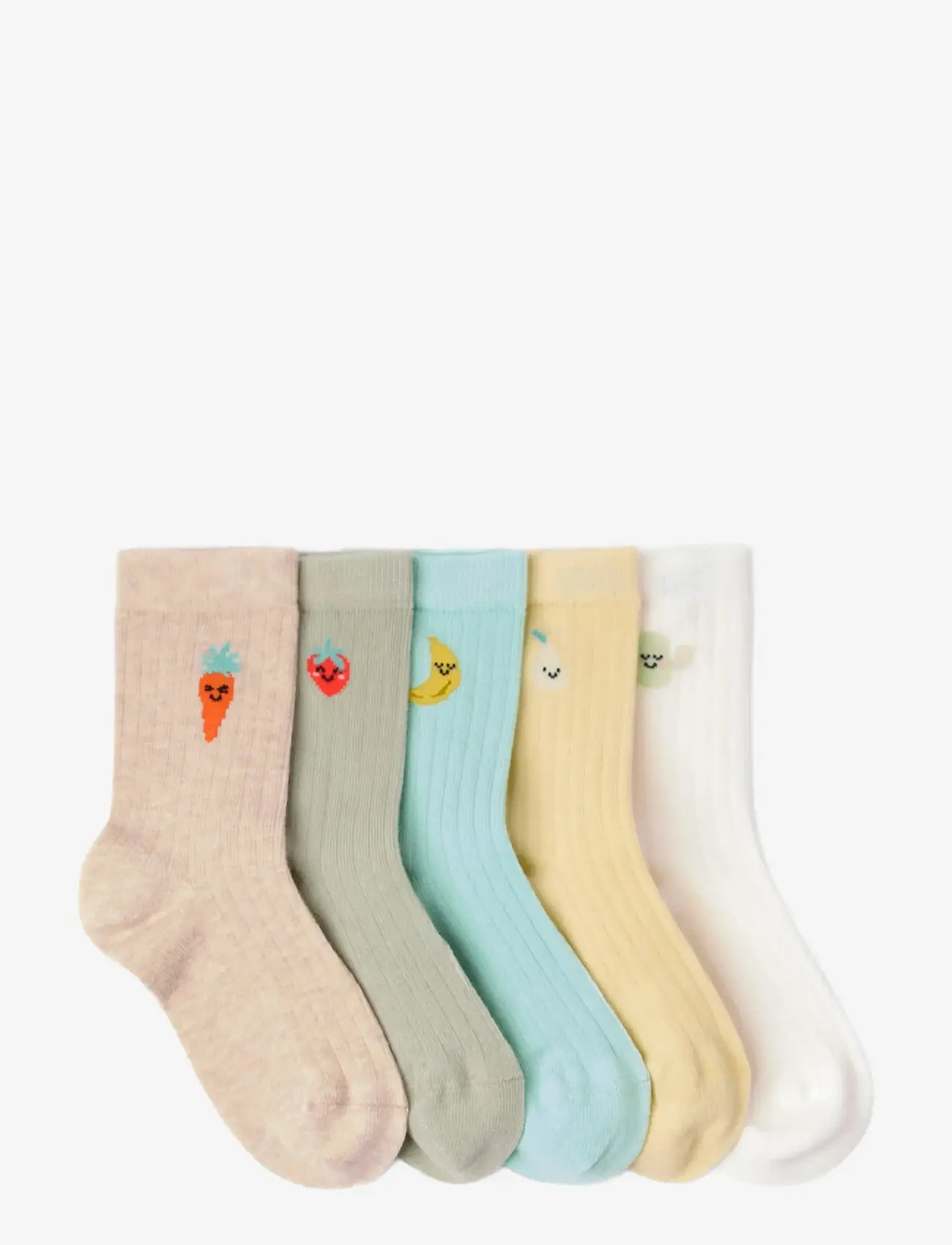 Lindex - 5-pack socks - suvised sooduspakkumised - light dusty green - 1