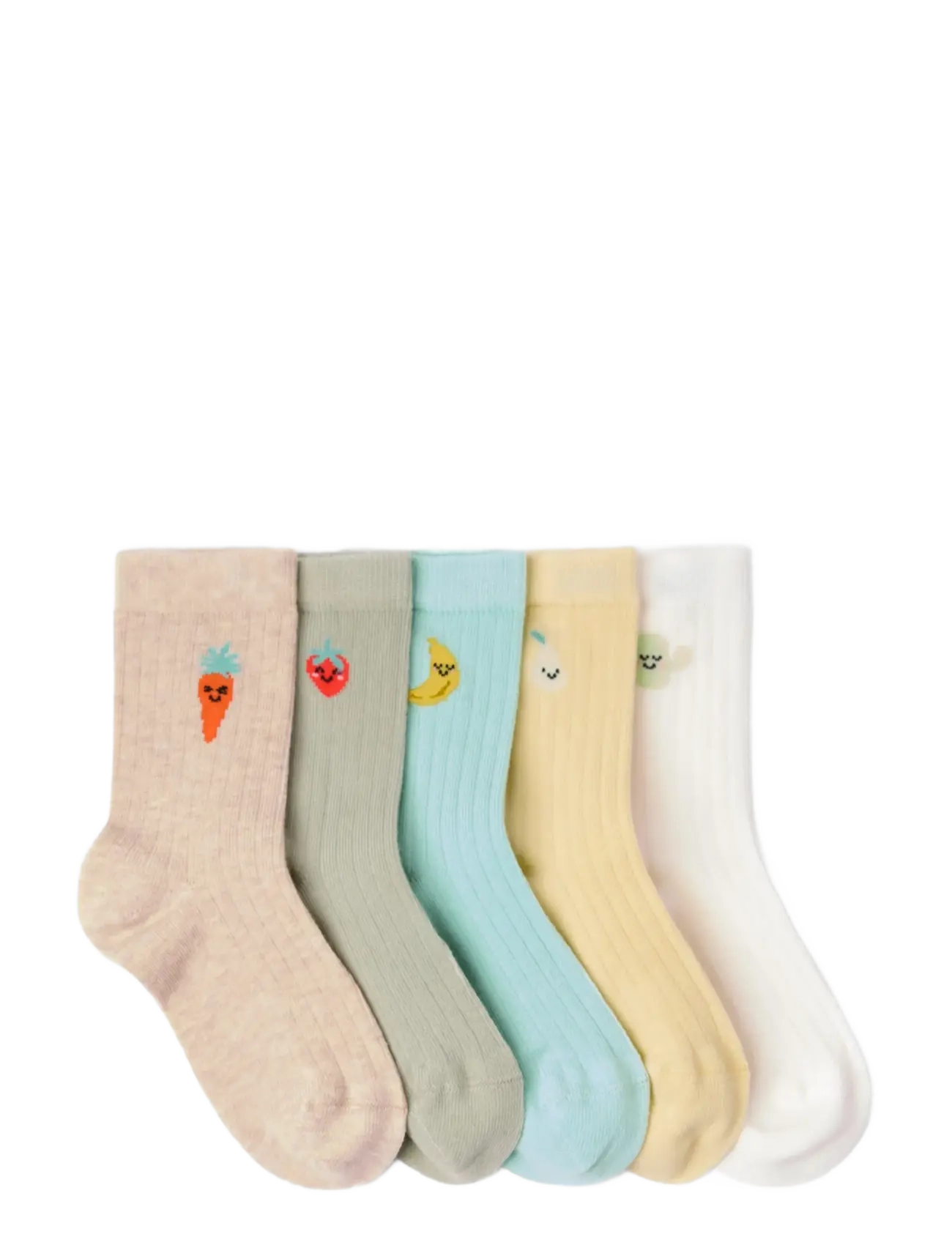 Lindex - 5-pack socks - light dusty green - 1