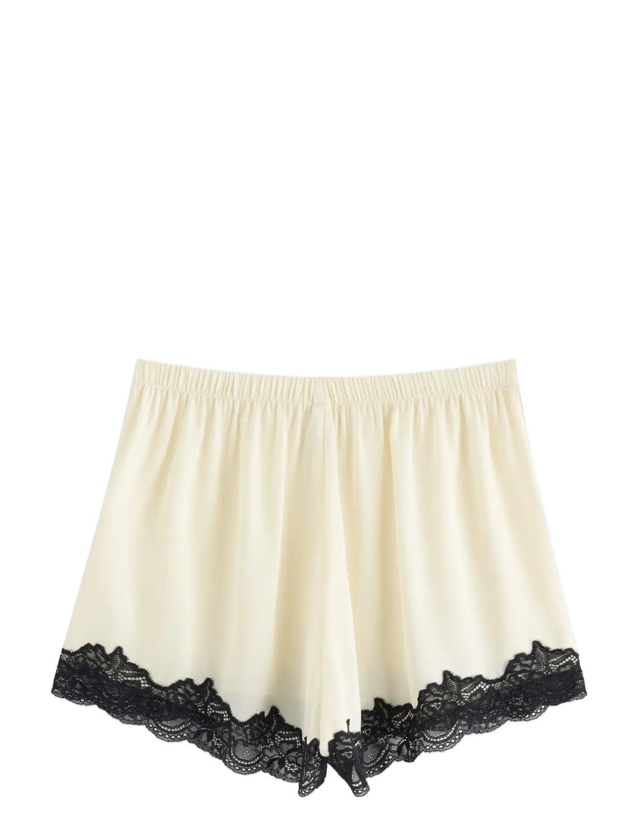 Lindex - Pyjama shorts in satin - dusty white - 2
