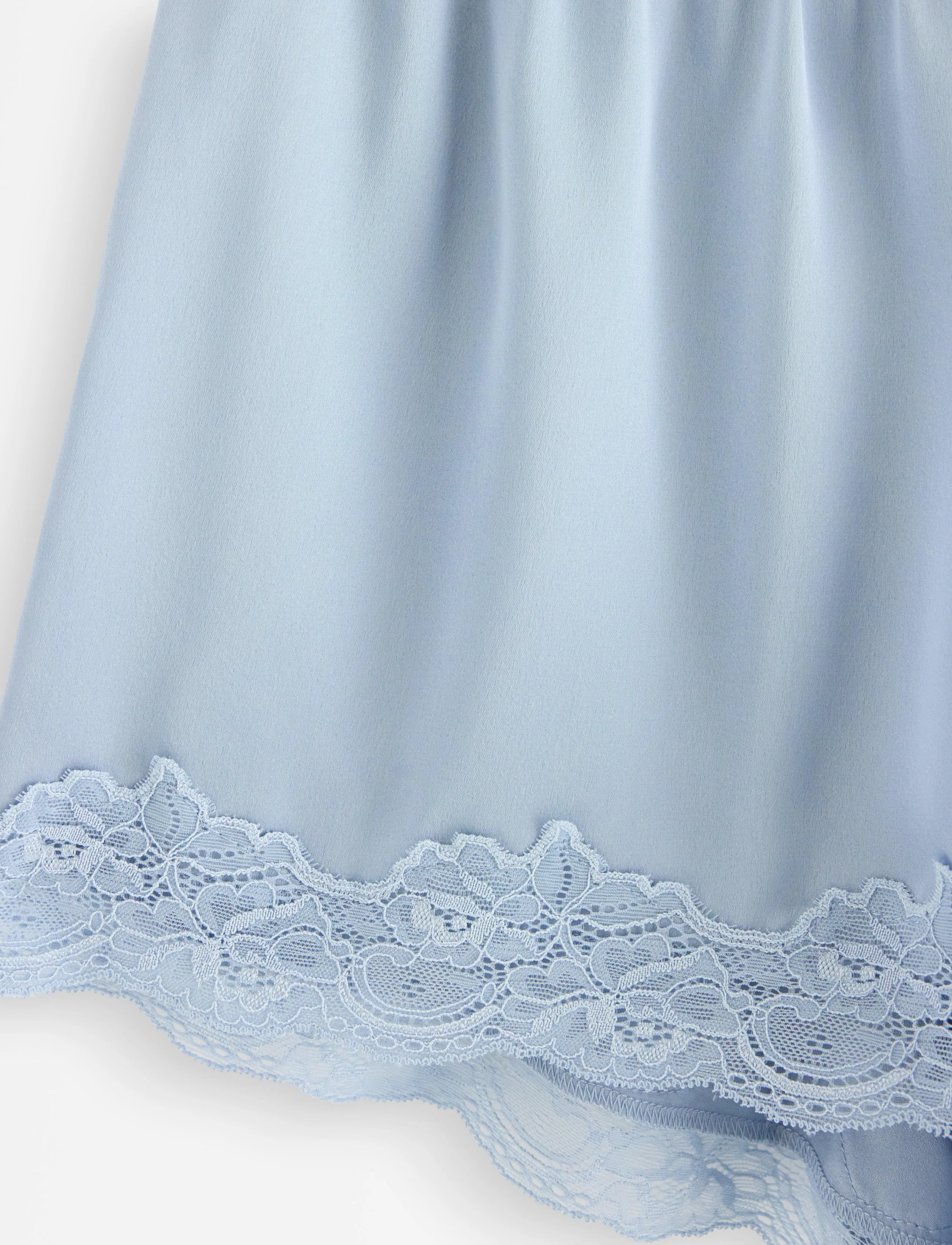 Lindex - Pyjama shorts in satin - light dusty blue - 5