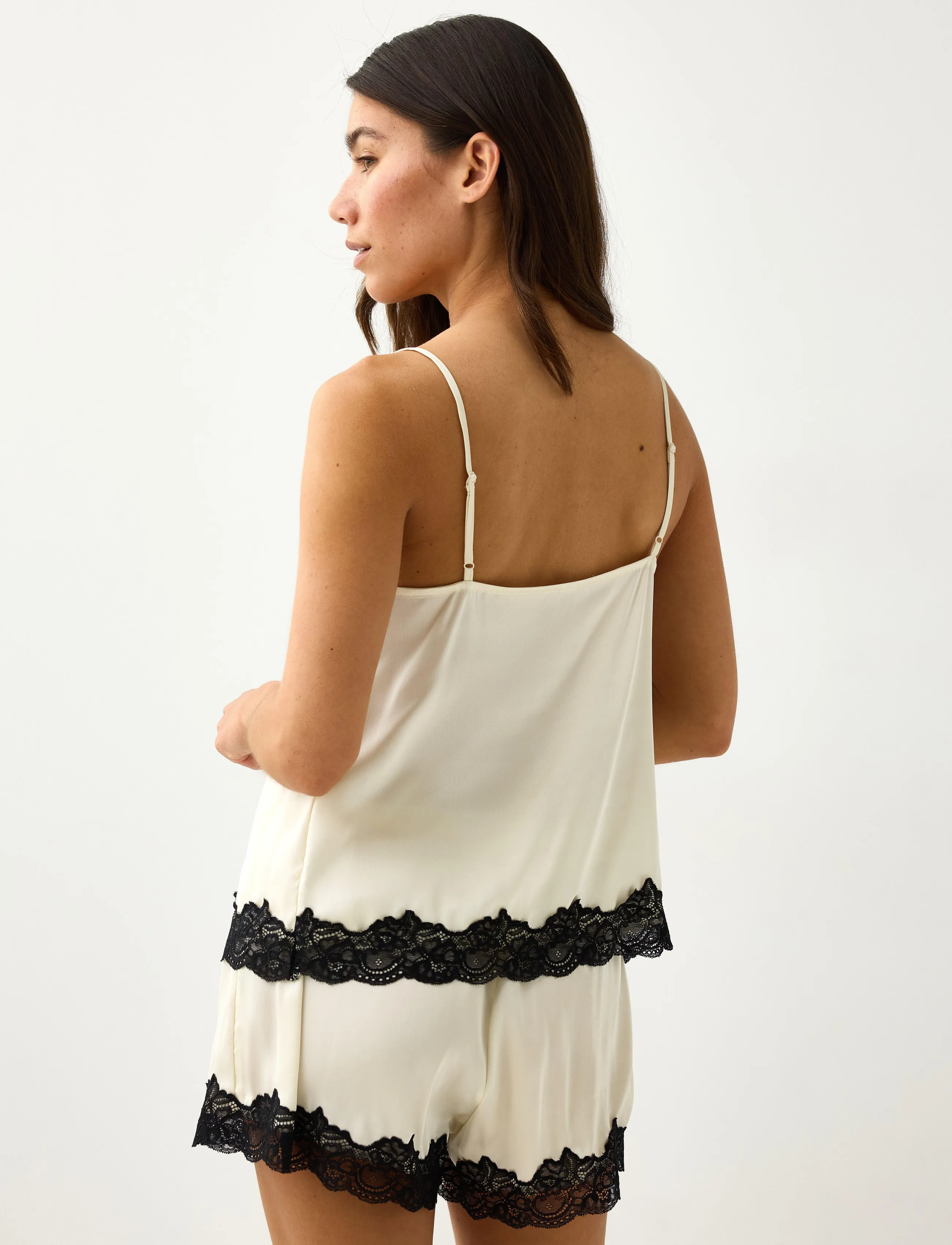 Lindex - Camisole in satin - Överdelar - dusty white - 3