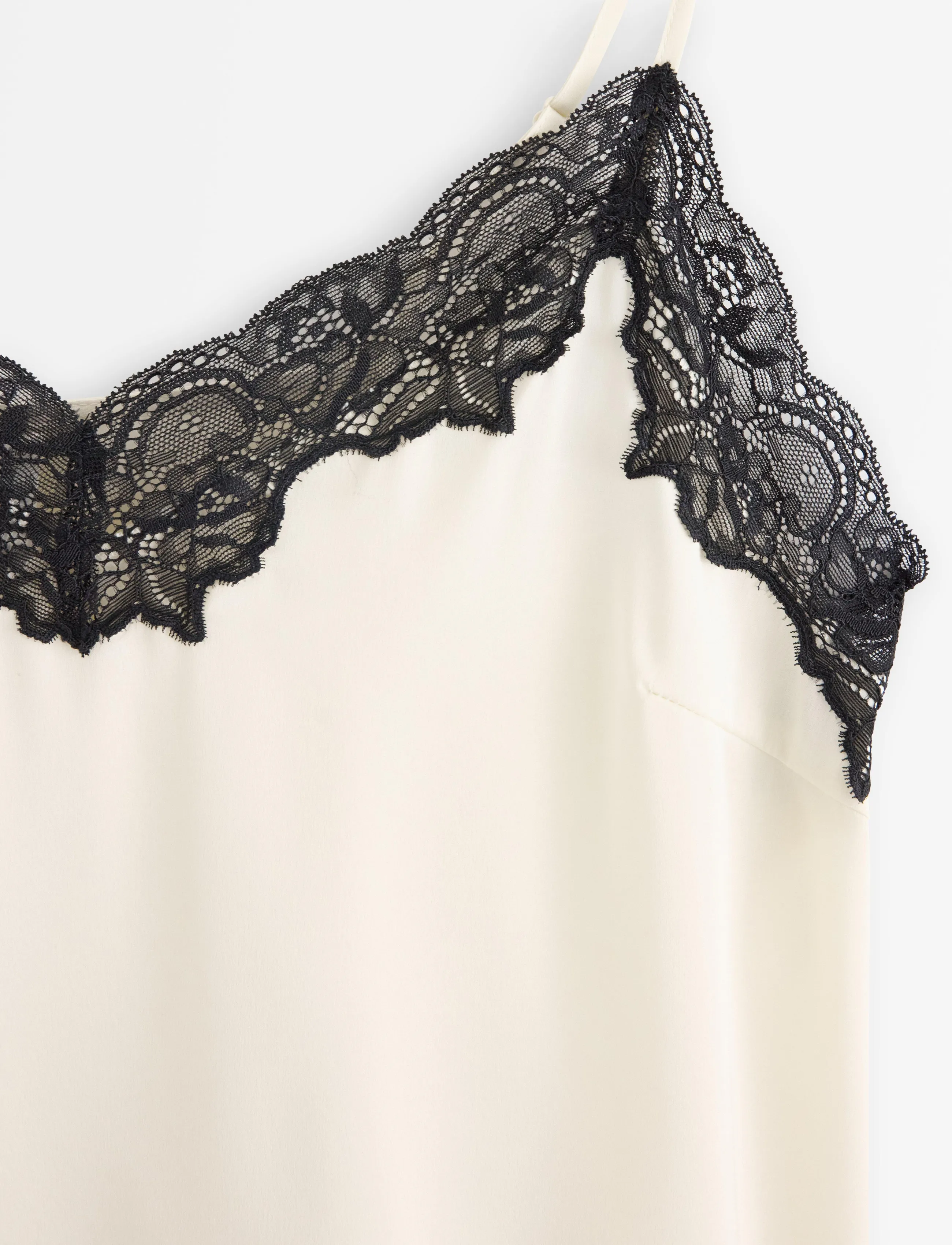 Lindex - Camisole in satin - Överdelar - dusty white - 5