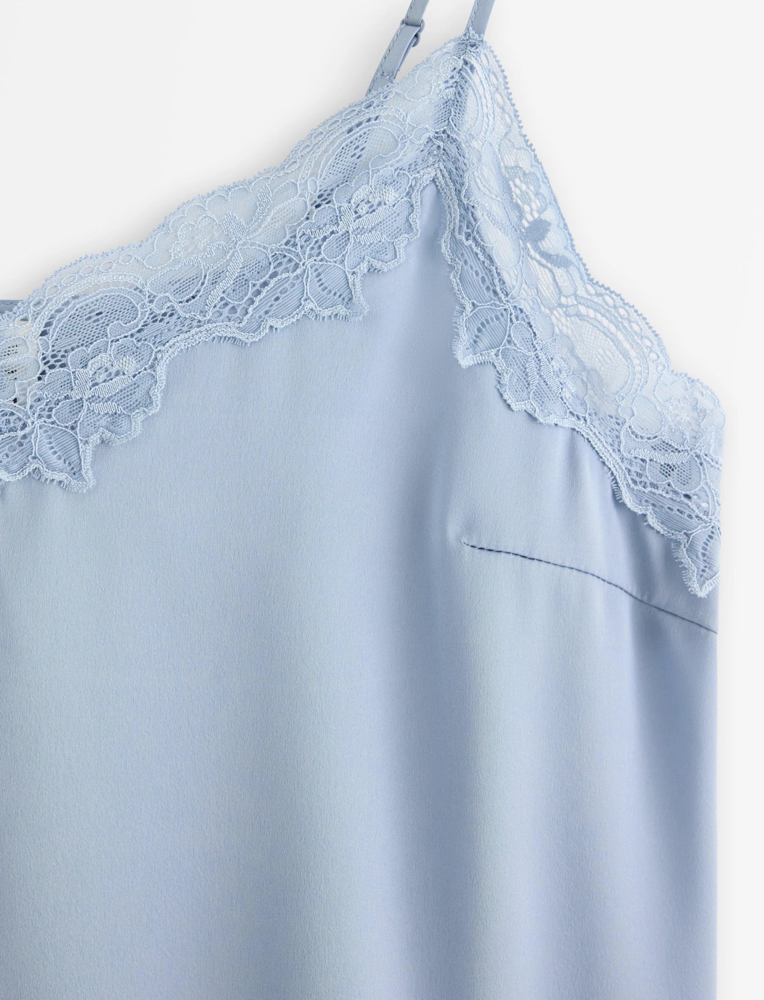 Lindex - Camisole in satin - Överdelar - light dusty blue - 5