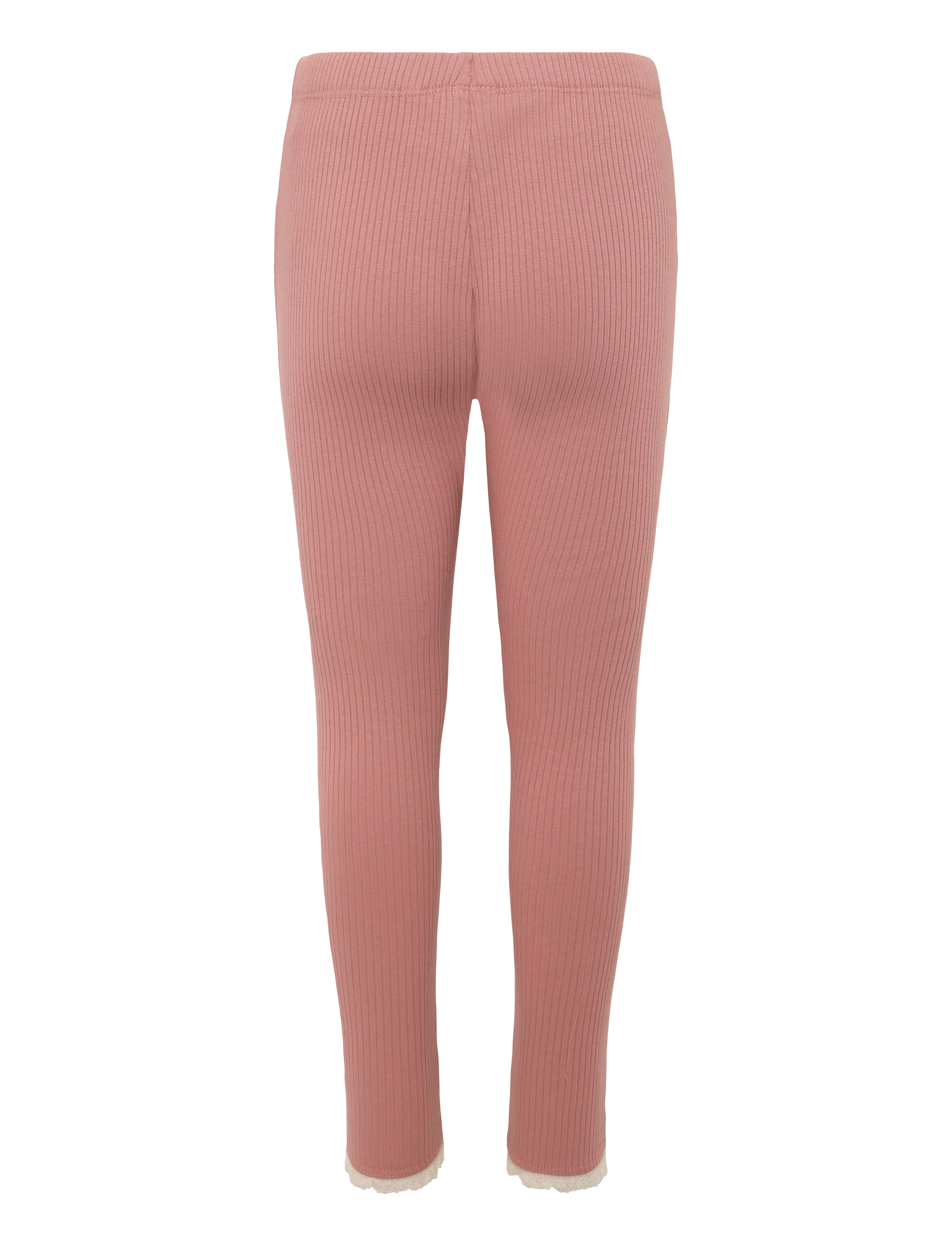 Lindex - Ribbed leggings - leggings - dusty pink - 1