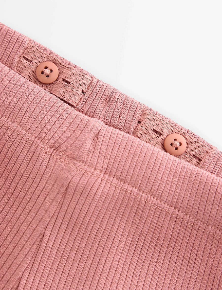 Lindex - Ribbed leggings - dusty pink - 1
