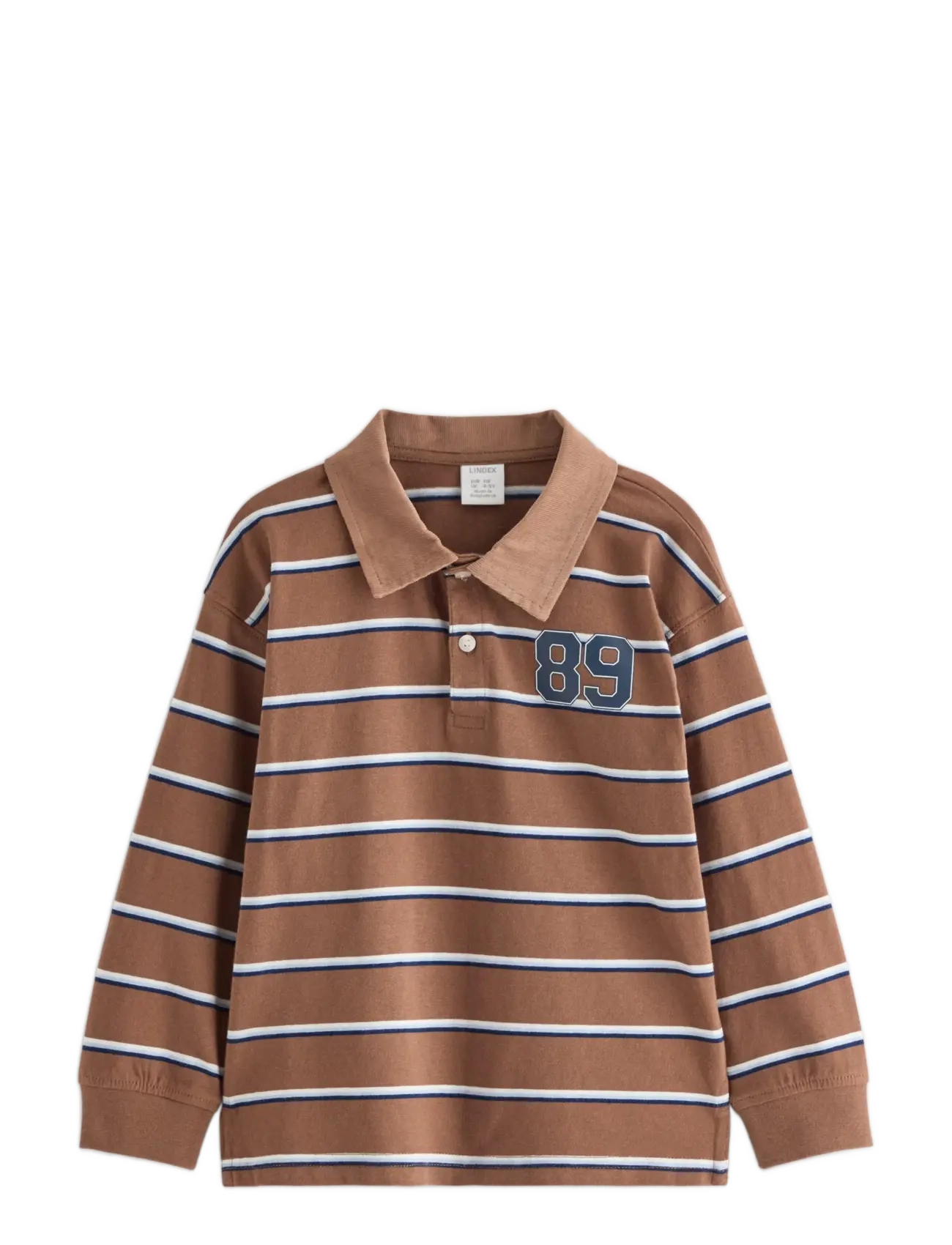 Lindex - Rugby shirt - langärmelig poloshirt - brown - 1