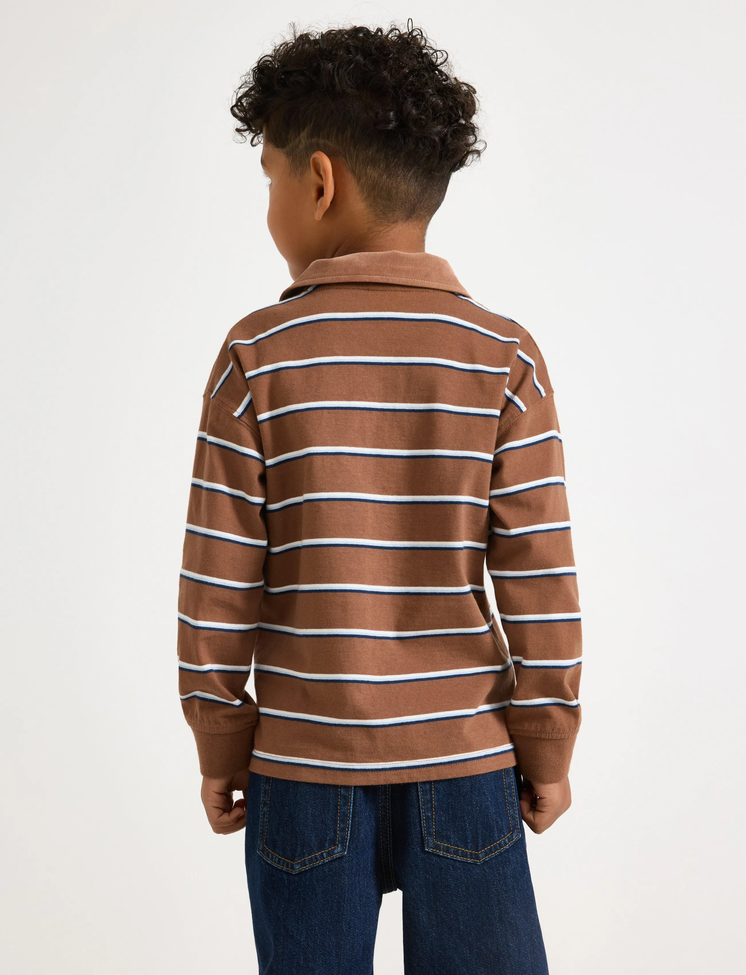 Lindex - Rugby shirt - langärmelig poloshirt - brown - 3