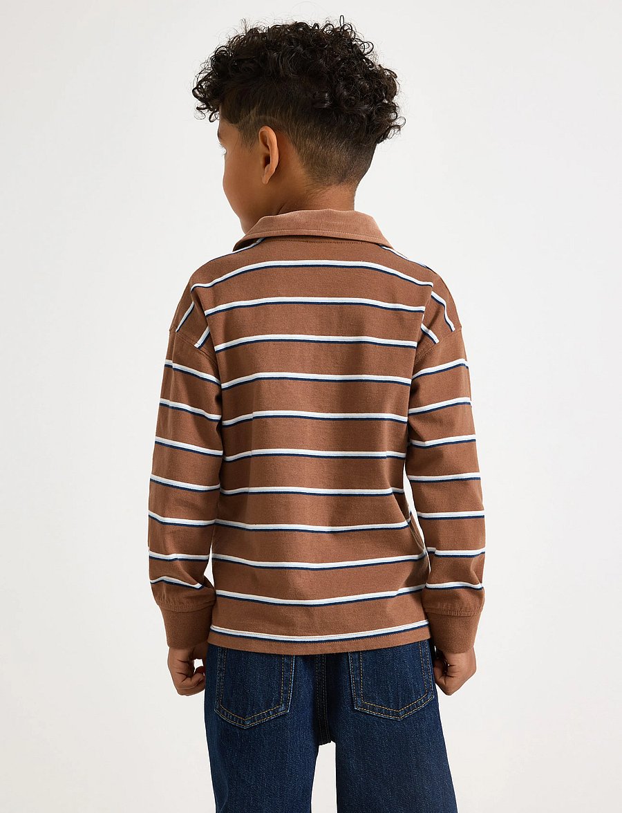 Lindex - Rugby shirt - langärmelig poloshirt - brown - 3