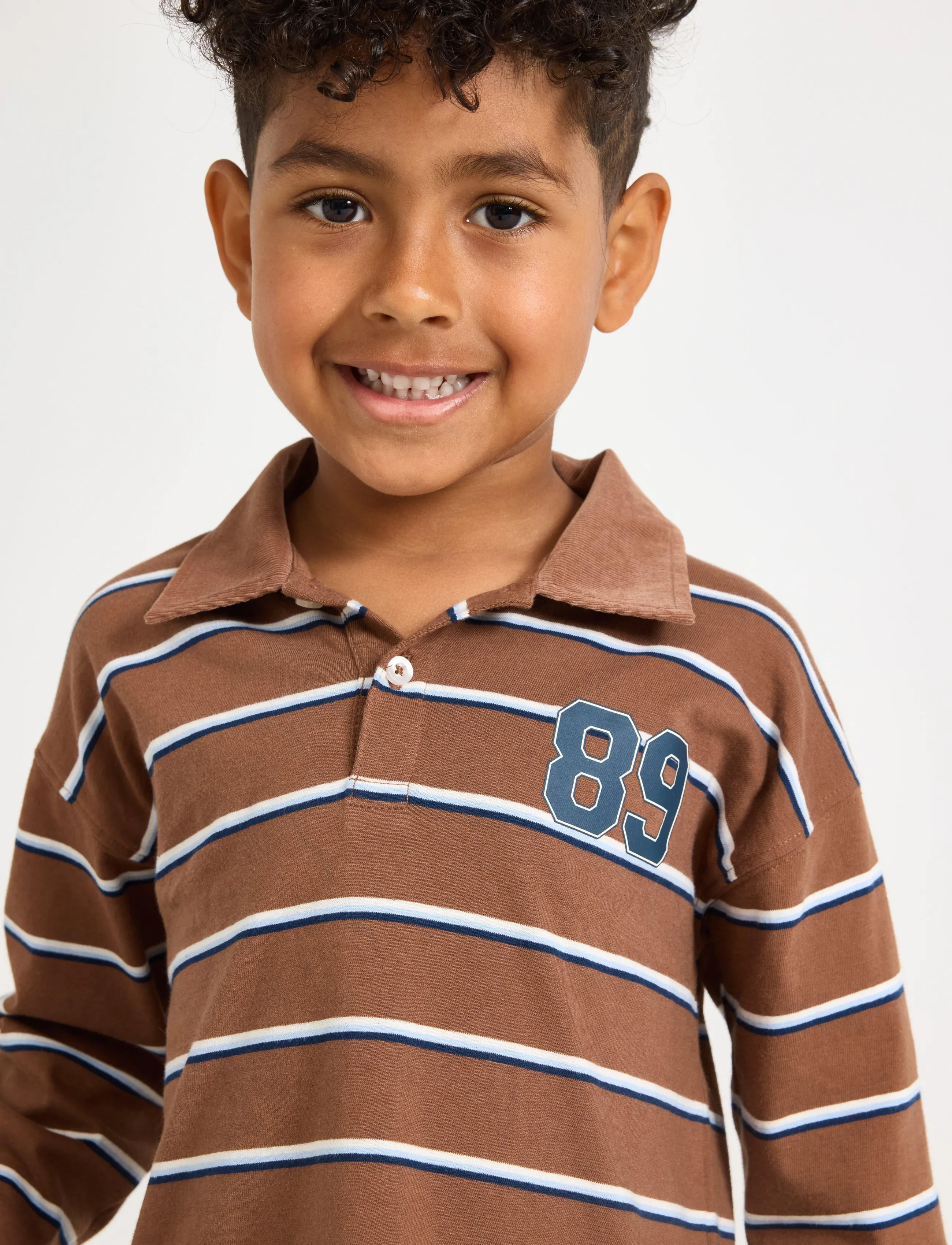 Lindex - Rugby shirt - langärmelig poloshirt - brown - 4