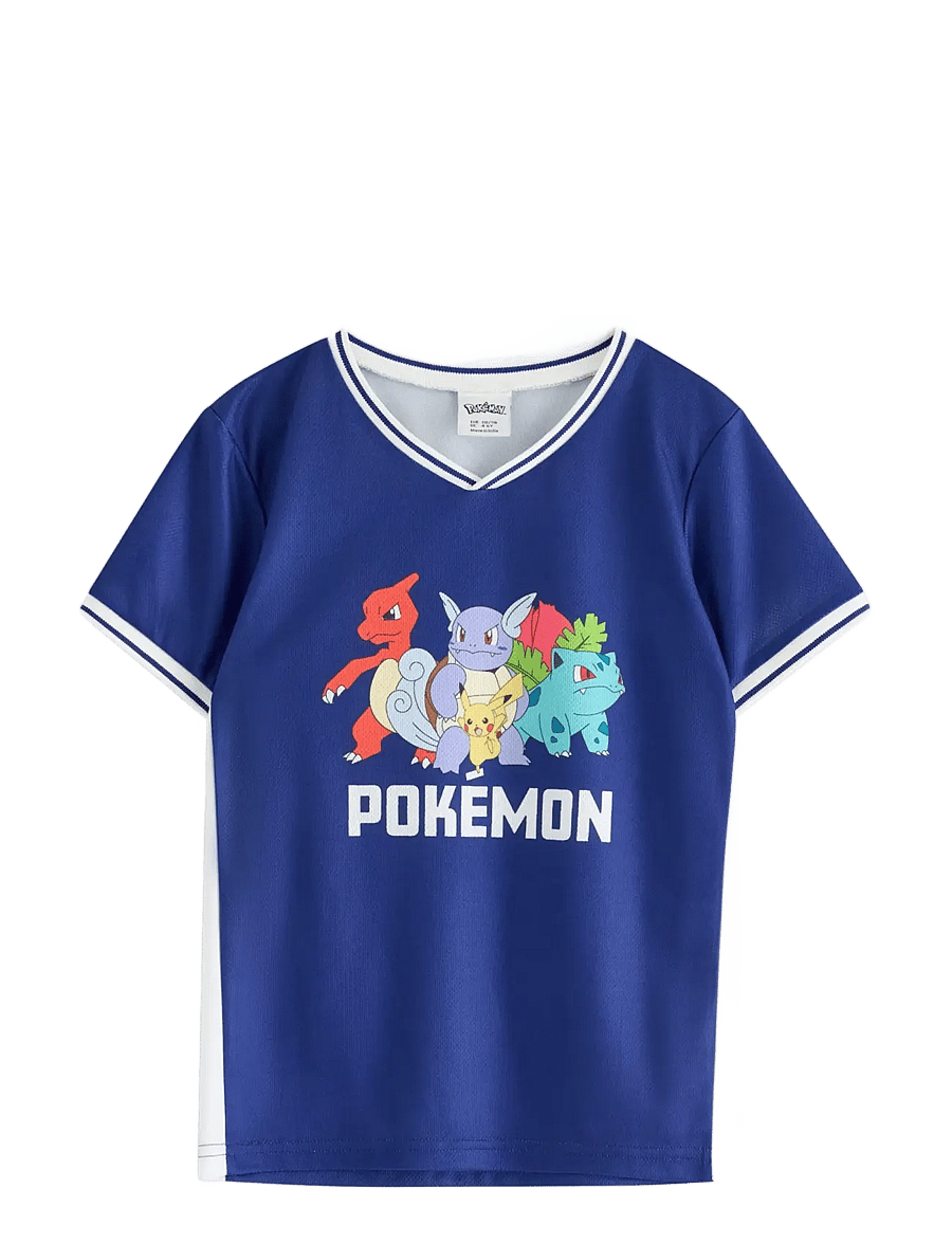 Lindex - Pokémon football shirt - kurzärmelige - blue - 1