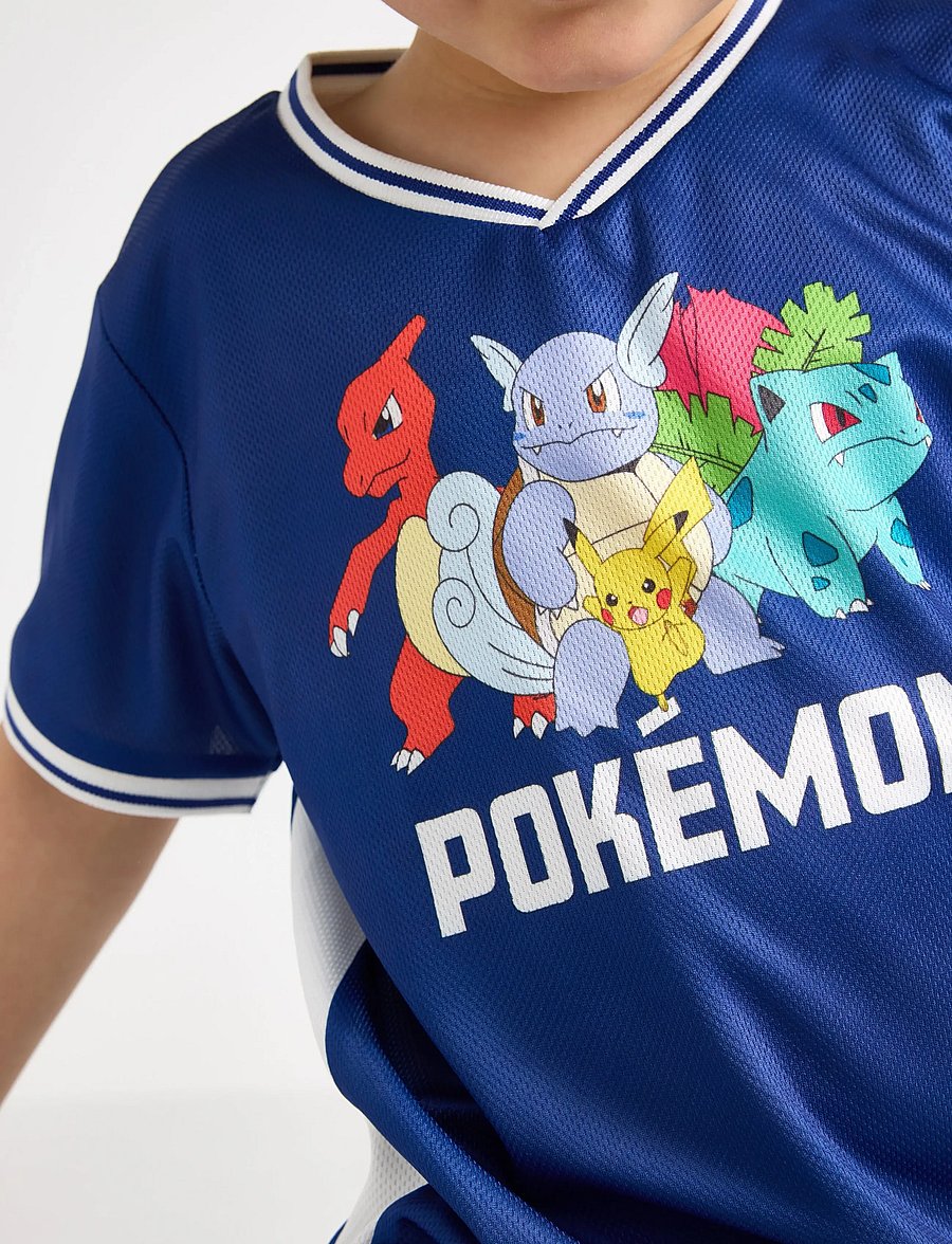 Lindex - Pokémon football shirt - kurzärmelige - blue - 4