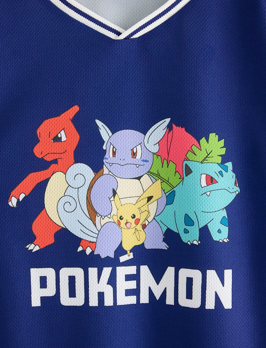 Lindex - Pokémon football shirt - kurzärmelige - blue - 5
