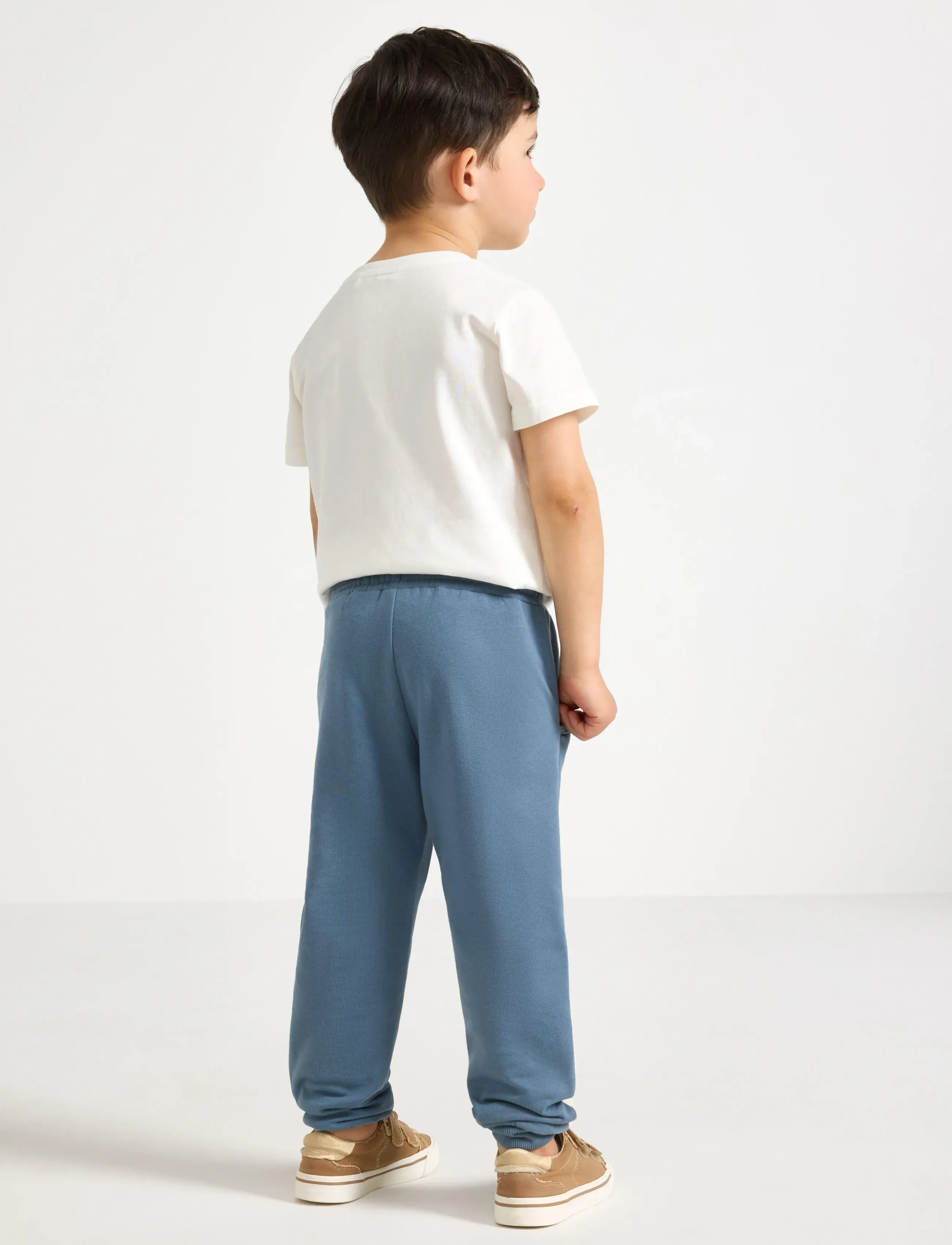 Lindex - Joggers with brushed inside - dressipüksid - dark dusty blue - 3