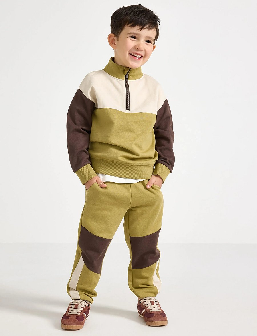 Lindex - Joggers with brushed inside - dressipüksid - khaki - 0